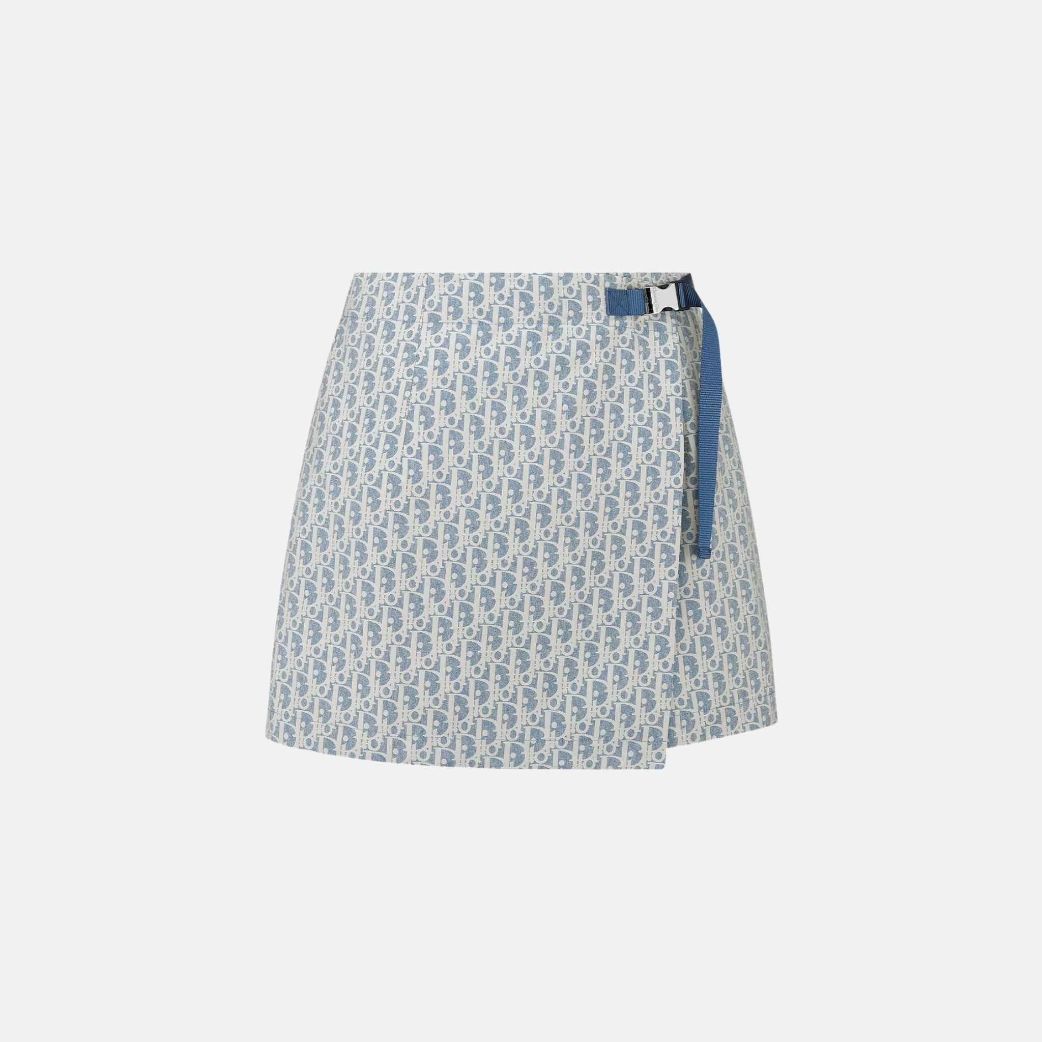 Dior Dioriviera Skort In Dior Oblique Jacquard Technical Taffeta, Front