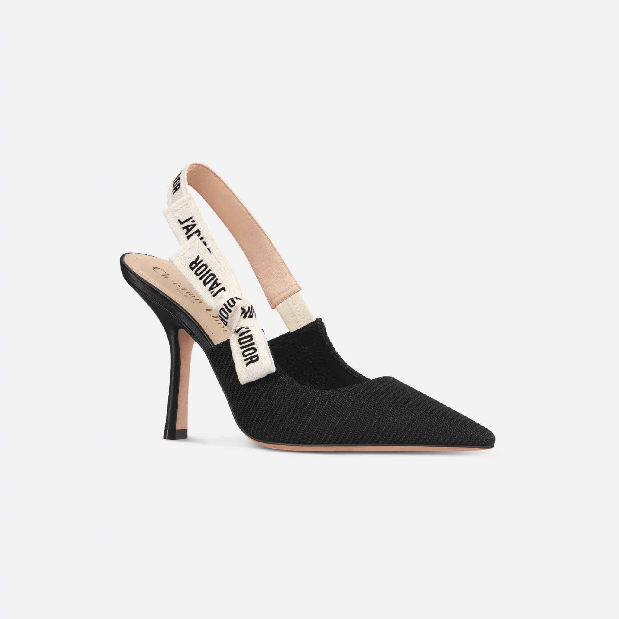 Dior JAdior Slingback Pump Black Technical Fabric, Front