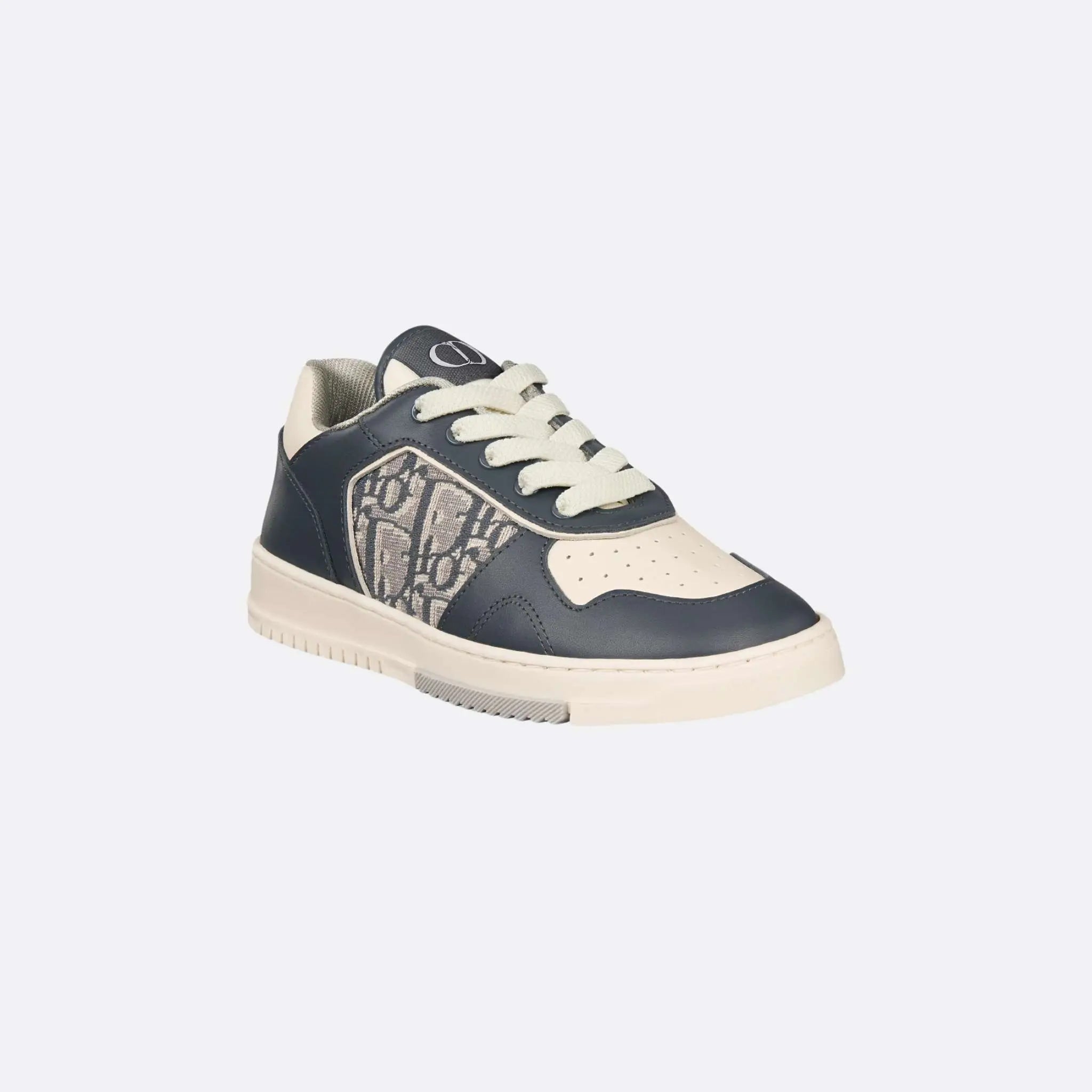 Kids B27 Low-Top Sneaker Smooth Calfskin with Dior Oblique Jacquard
