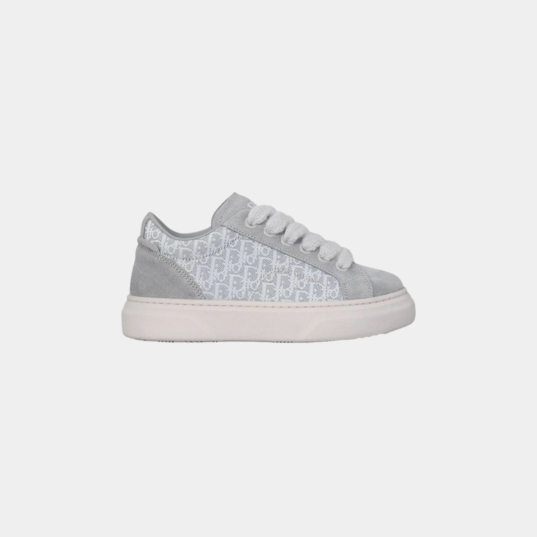 Kids B33 Low Top Sneaker Dior Oblique Jacquard Suede