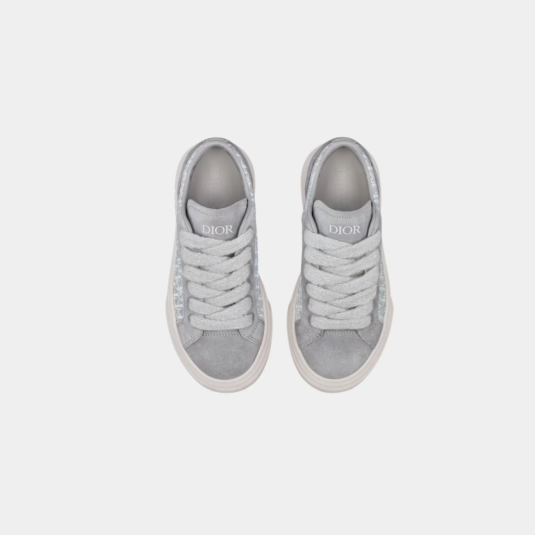 Kids B33 Low Top Sneaker Dior Oblique Jacquard Suede