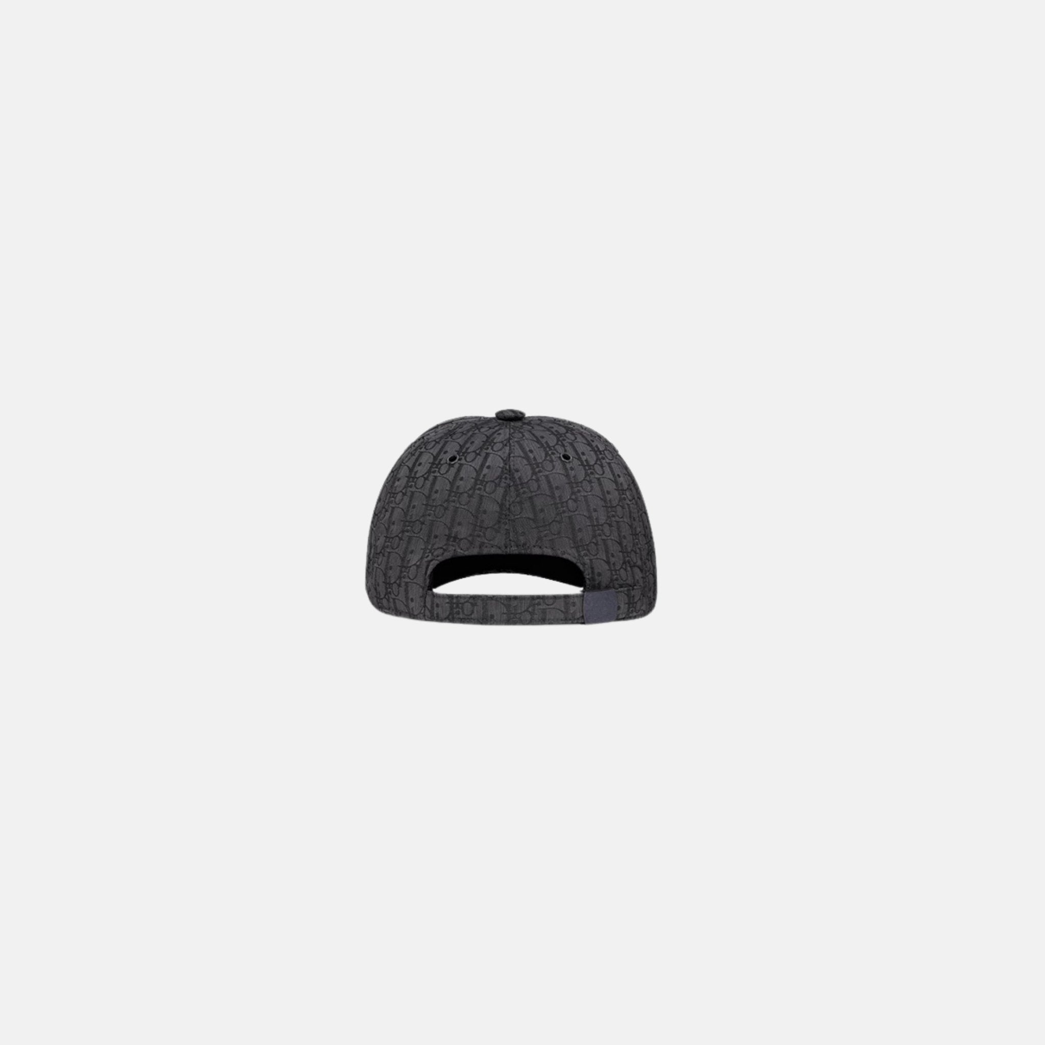 Kids Cap Black Dior Oblique Jacquard