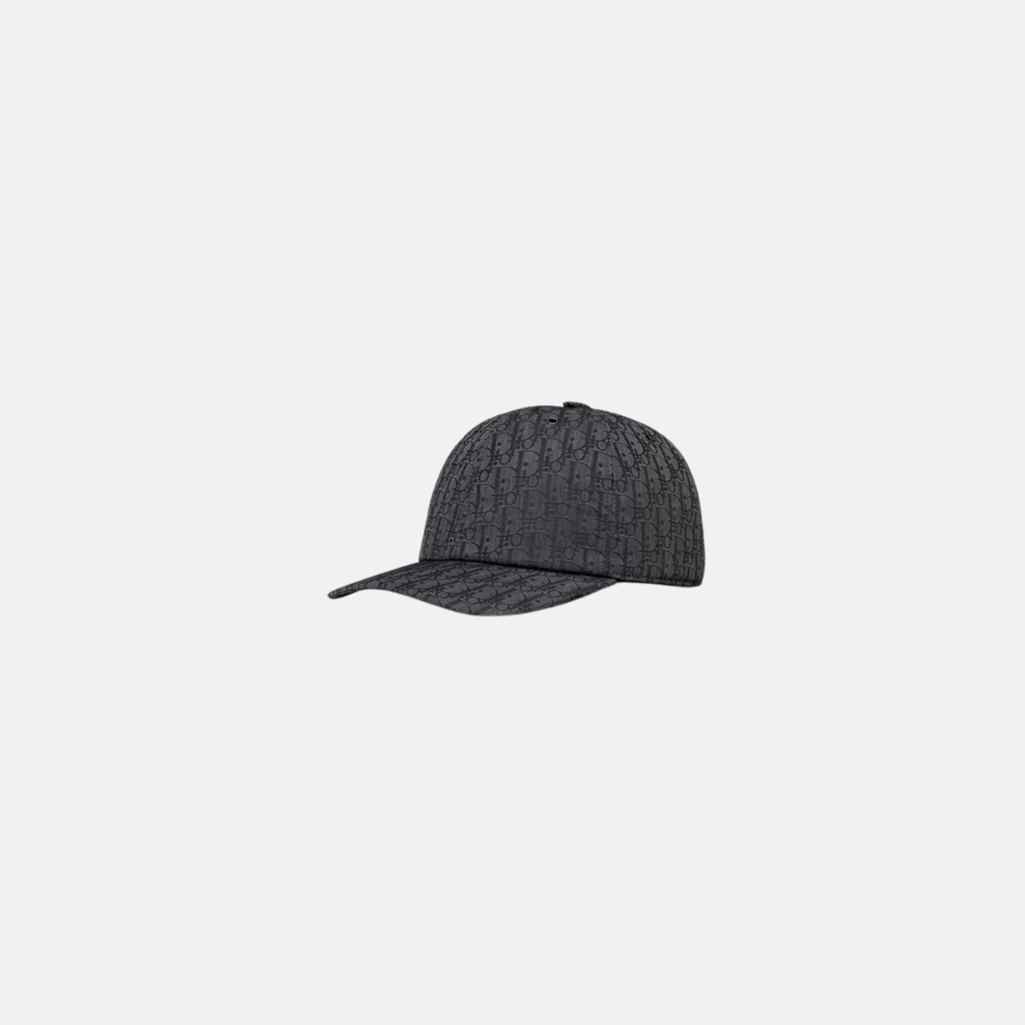 Kids Cap Black Dior Oblique Jacquard