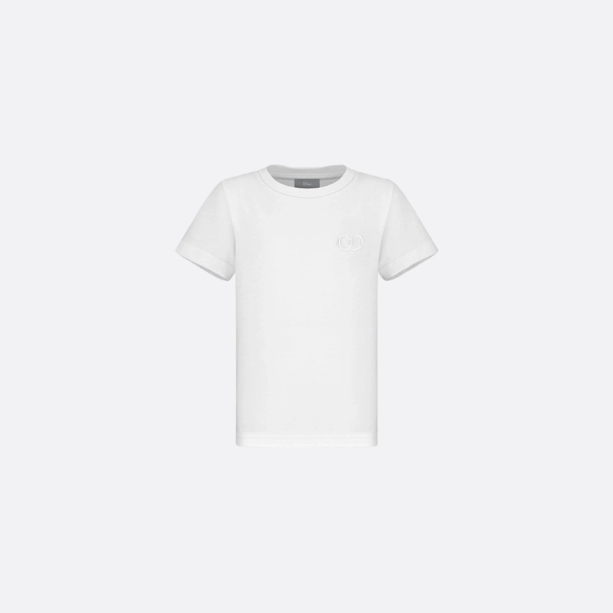 Kids CD Icon T-Shirt White Cotton Jersey