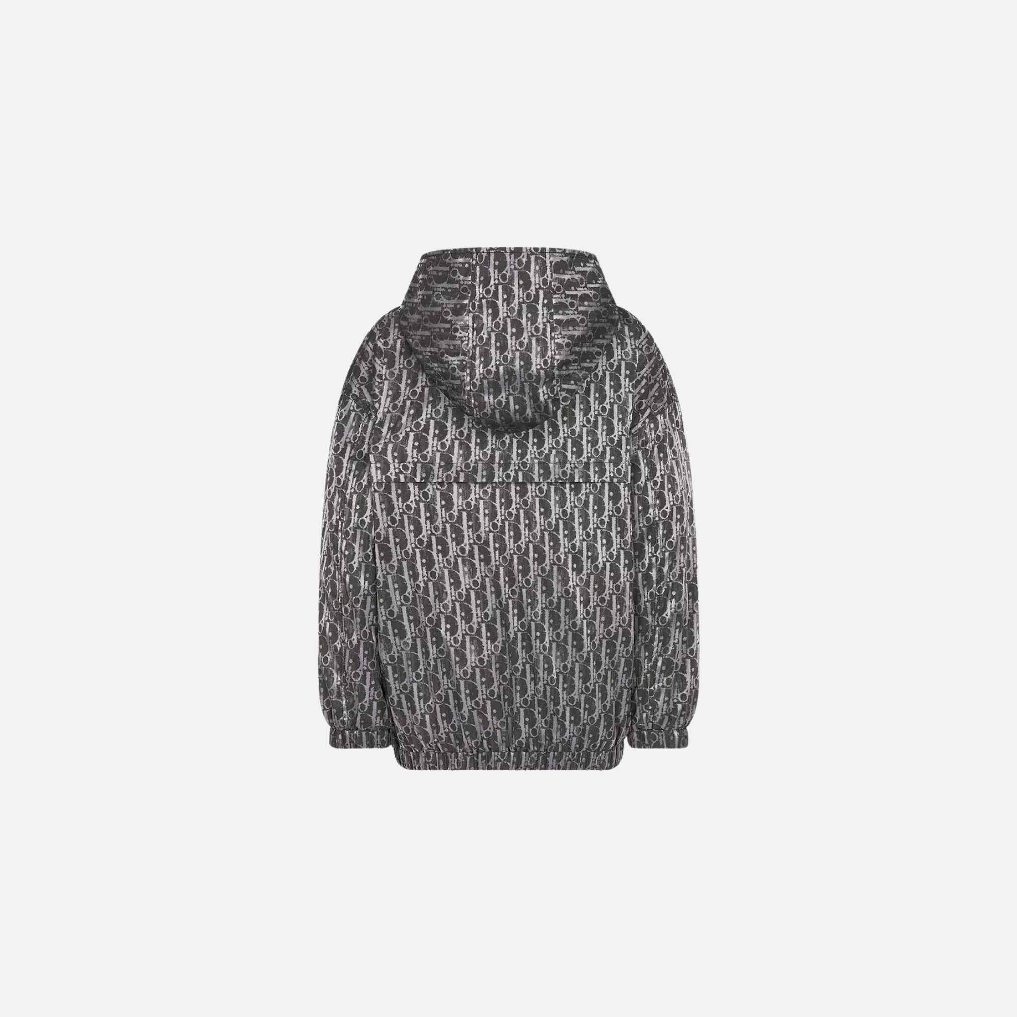 Kids Hooded Windbreaker Metallic Gray