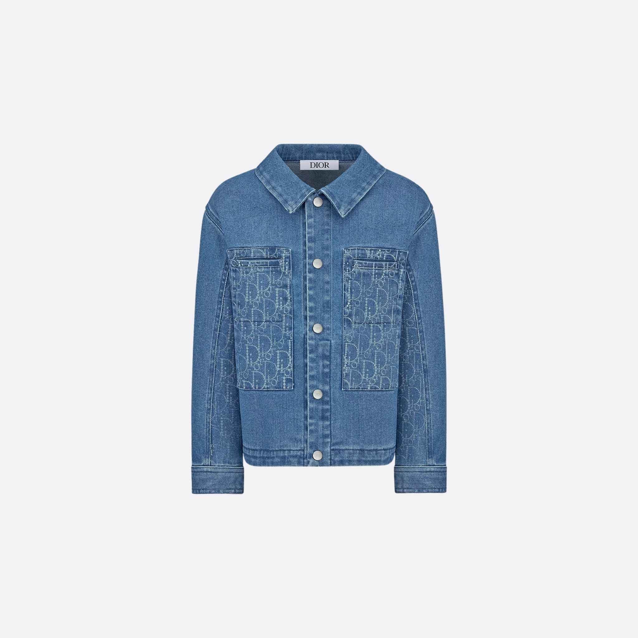 Kids Jacket Blue Cotton Denim