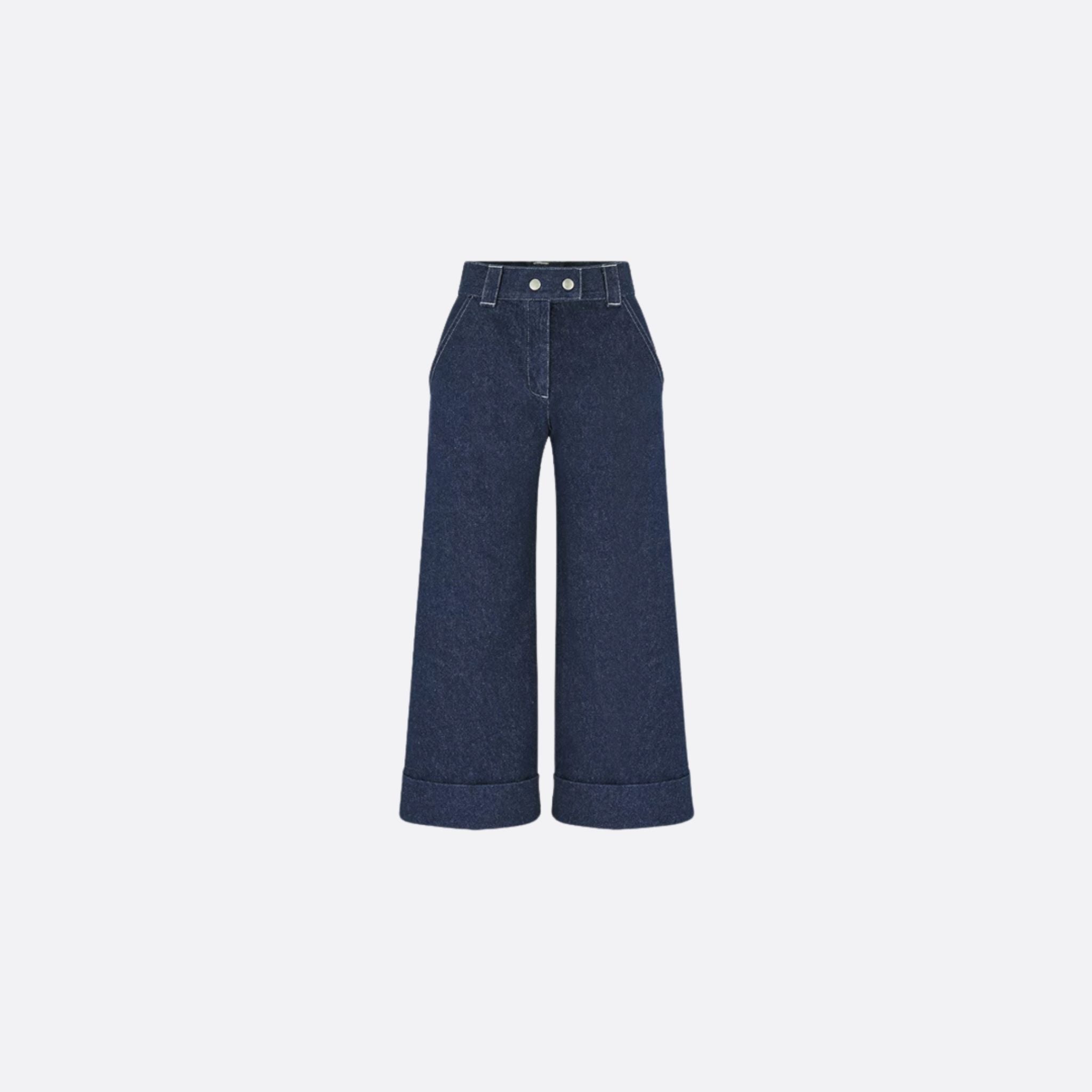 Kids Loose Fitting Jeans Navy Blue Cotton Denim