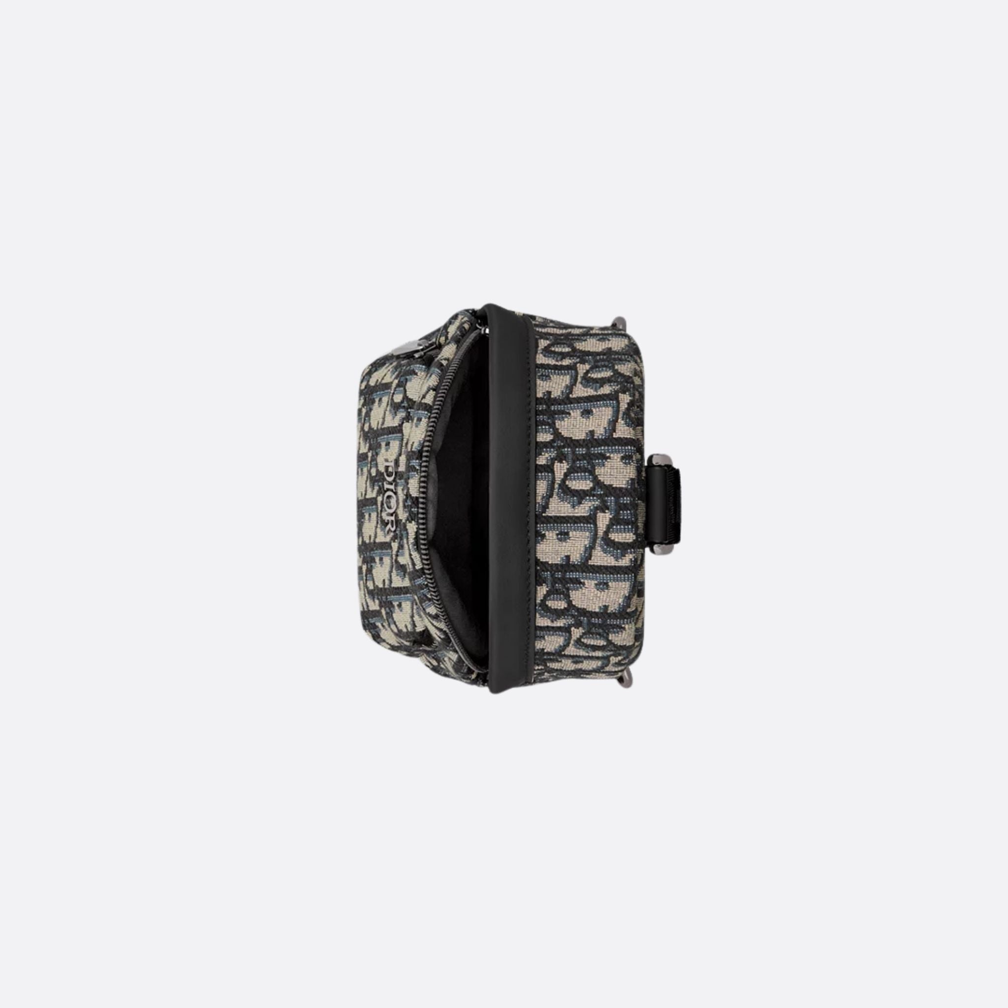 Kids Nano Rider Sling Bag Beige And Blue Dior Oblique Jacquard