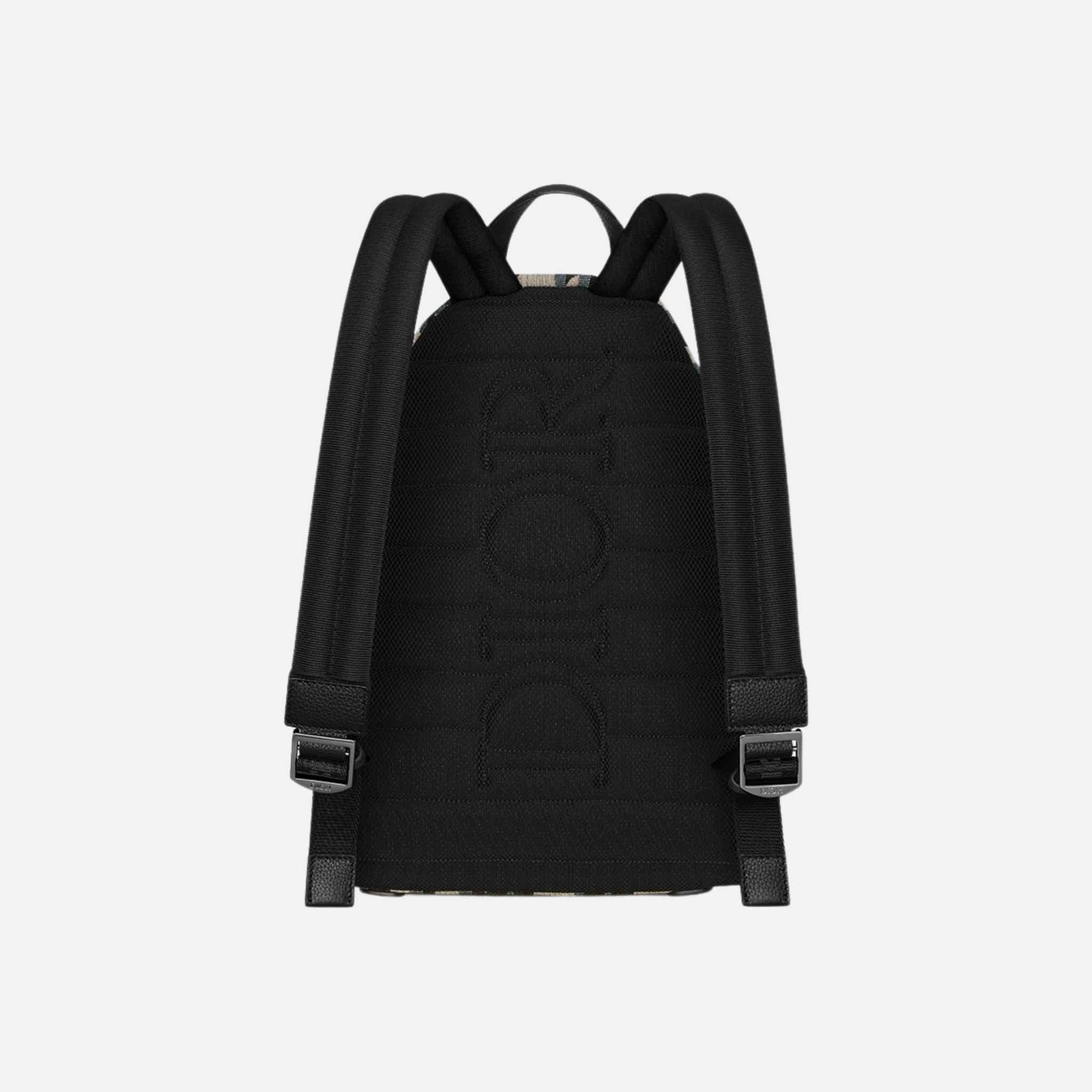 Kids Rider Backpack Beige and Blue Maxi Dior Oblique Jacquard