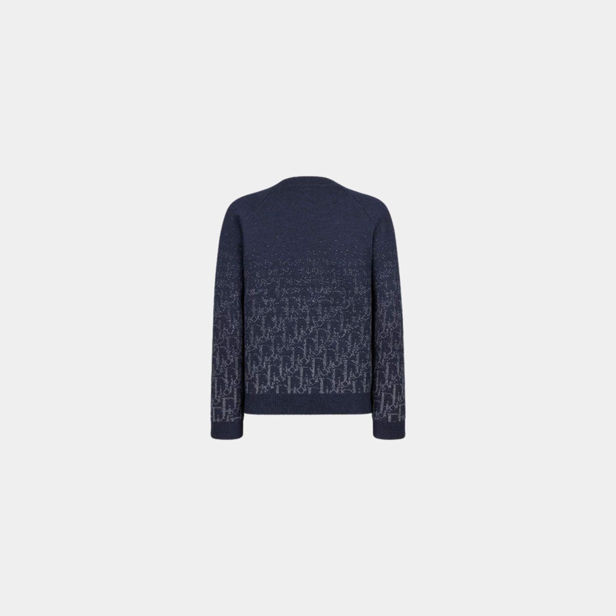 Kids Sweater Wool Knit Gradient Dior Oblique Jacquard