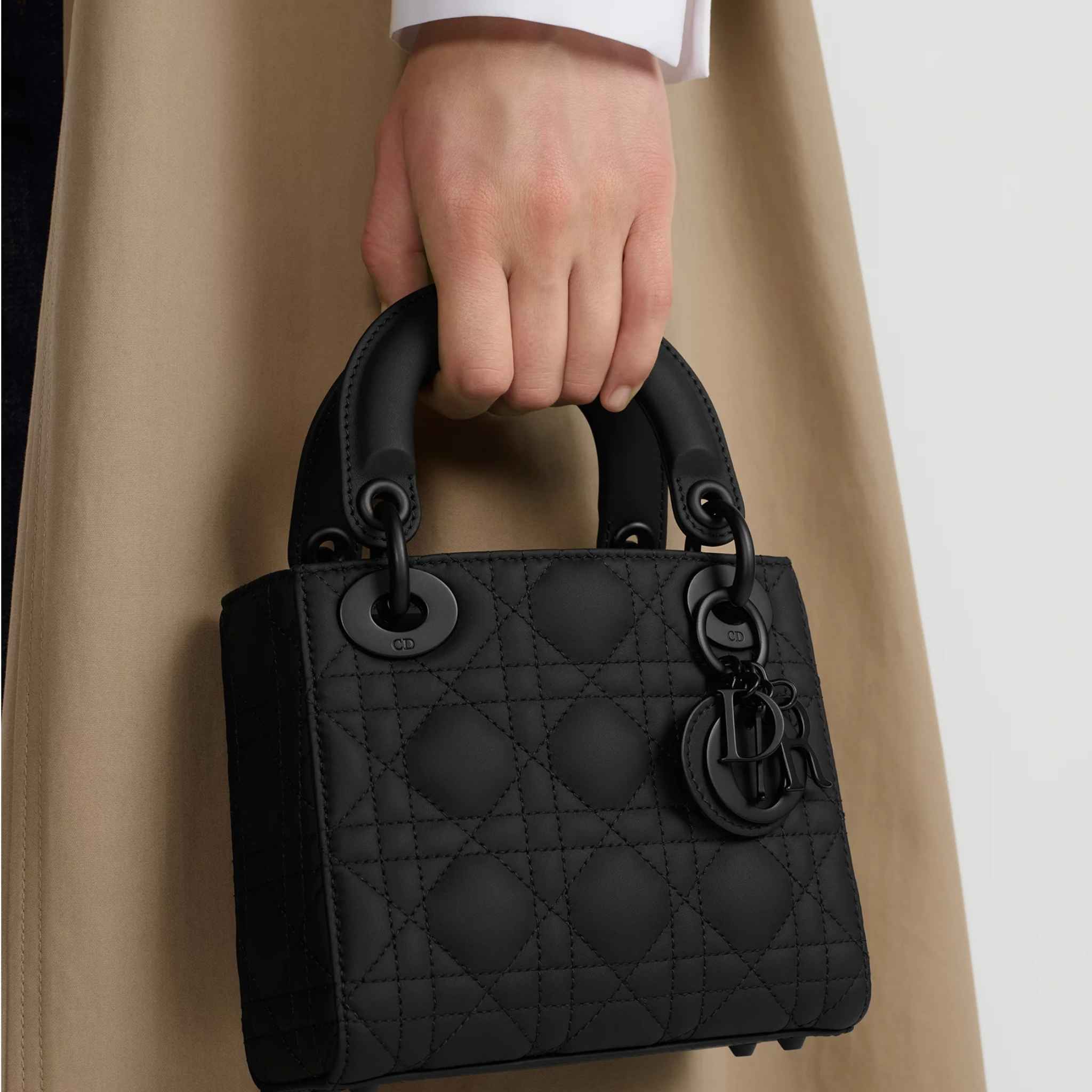 Mini Lady Dior Bag Black Ultramatte