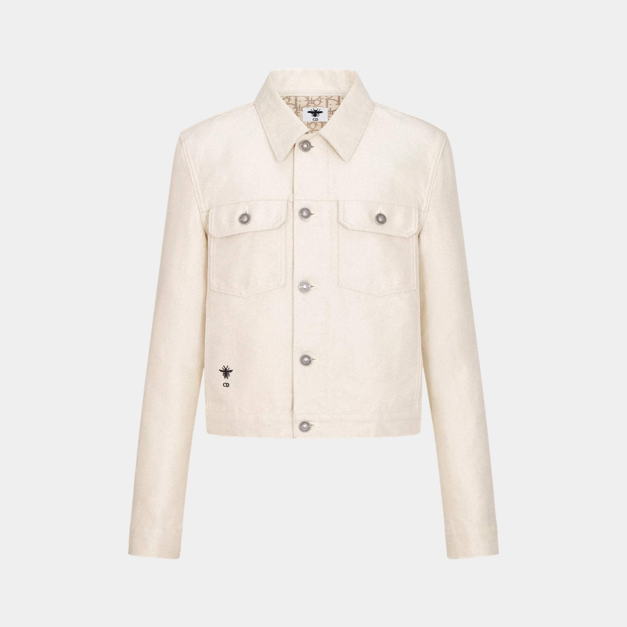 Or Jacket Gold-Tone Cotton-Blend Denim