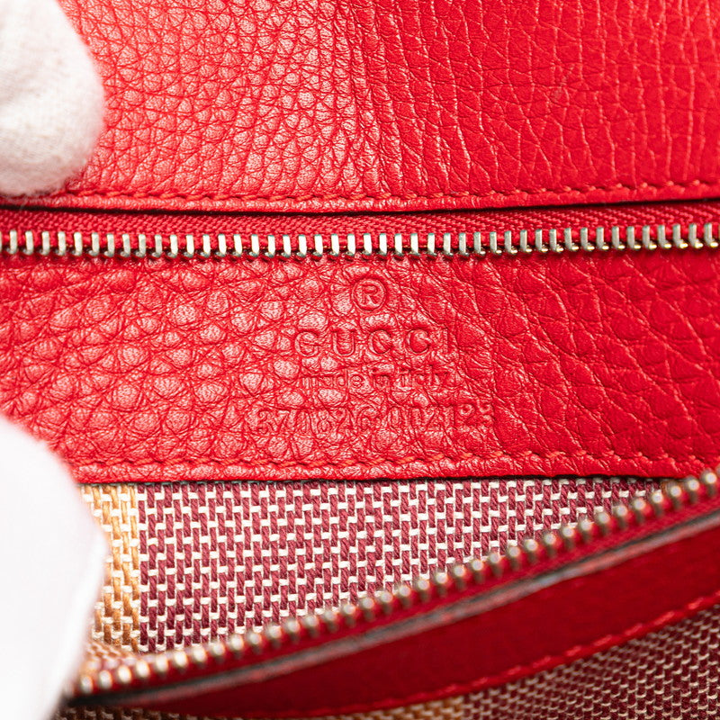 Gucci Bamboo Fringe Tassel Leather Shoulder Bag