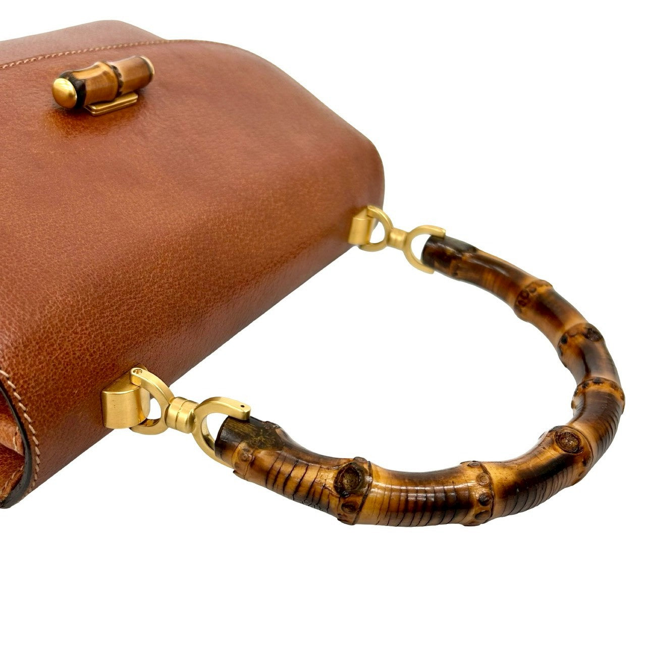 Gucci Bamboo Leather Handbag