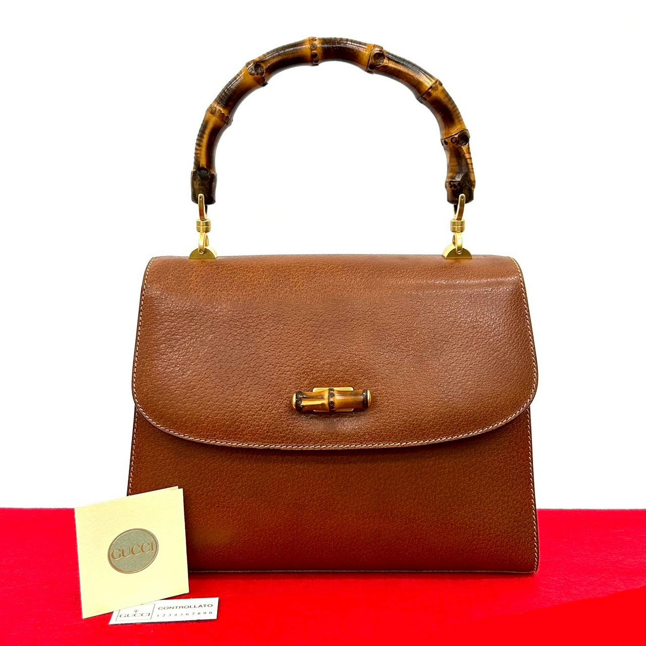 Gucci Bamboo Leather Handbag
