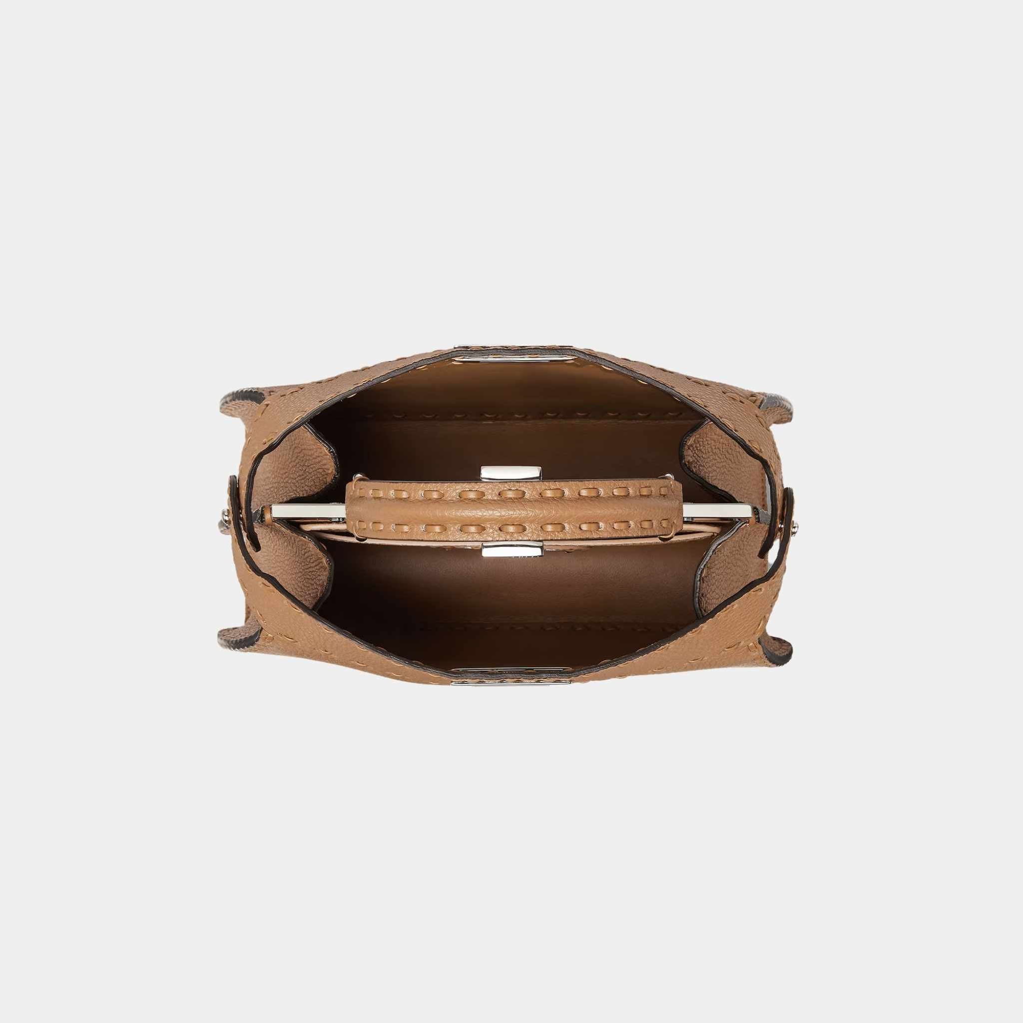 Peekaboo ISeeU Small Selleria Bag With 556 Hand-Sewn Stitches