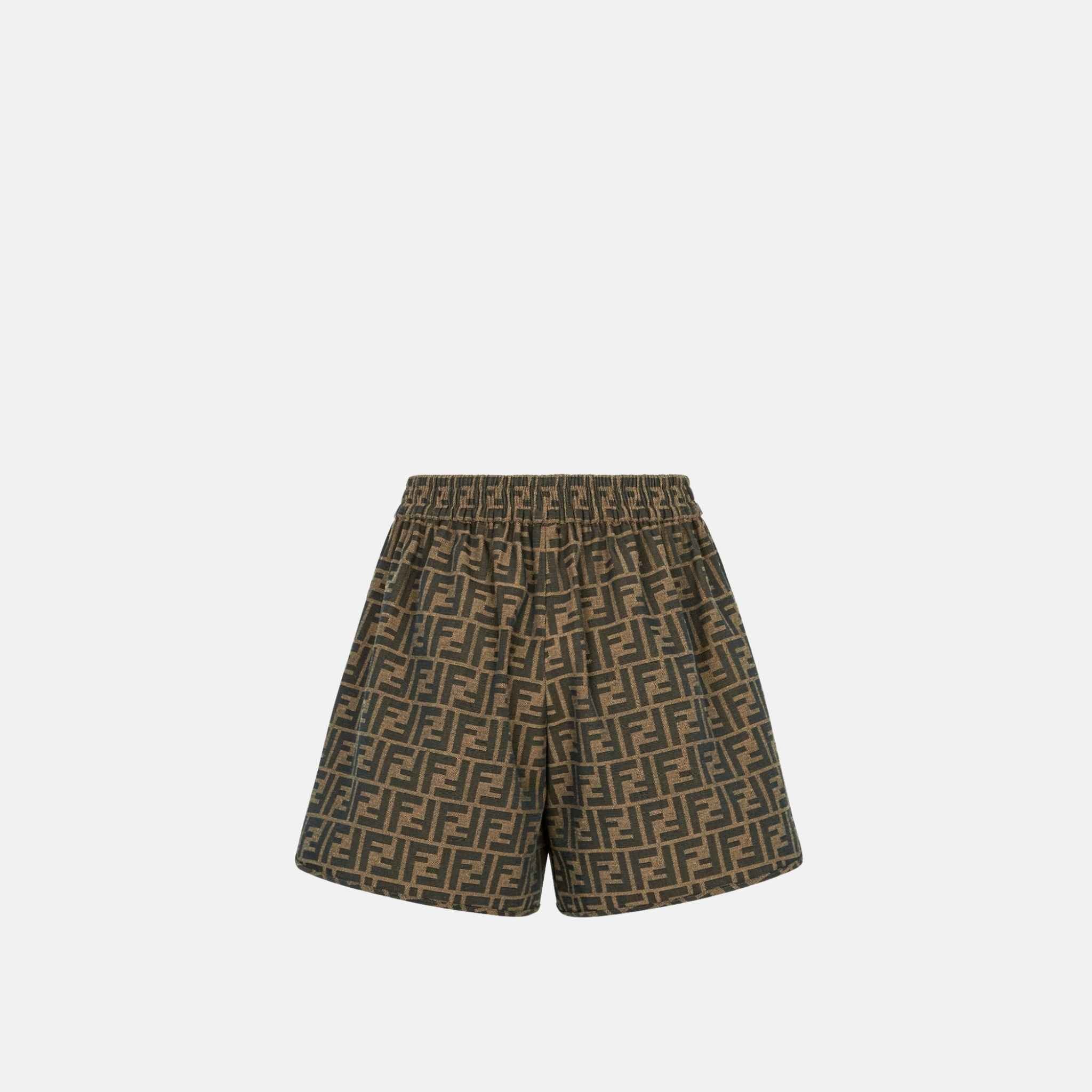 Shorts In Brown Canvas