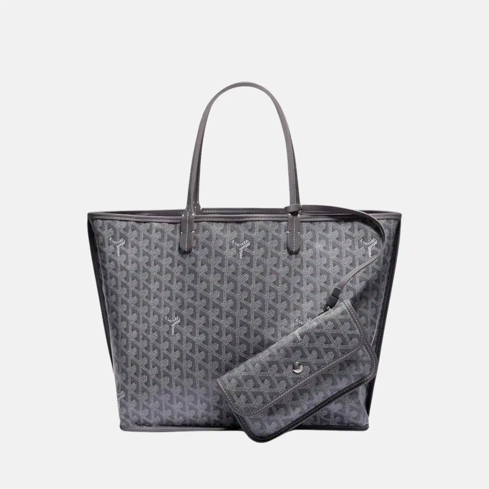 Goyard Anjou PM Bag, Grey, Inside View