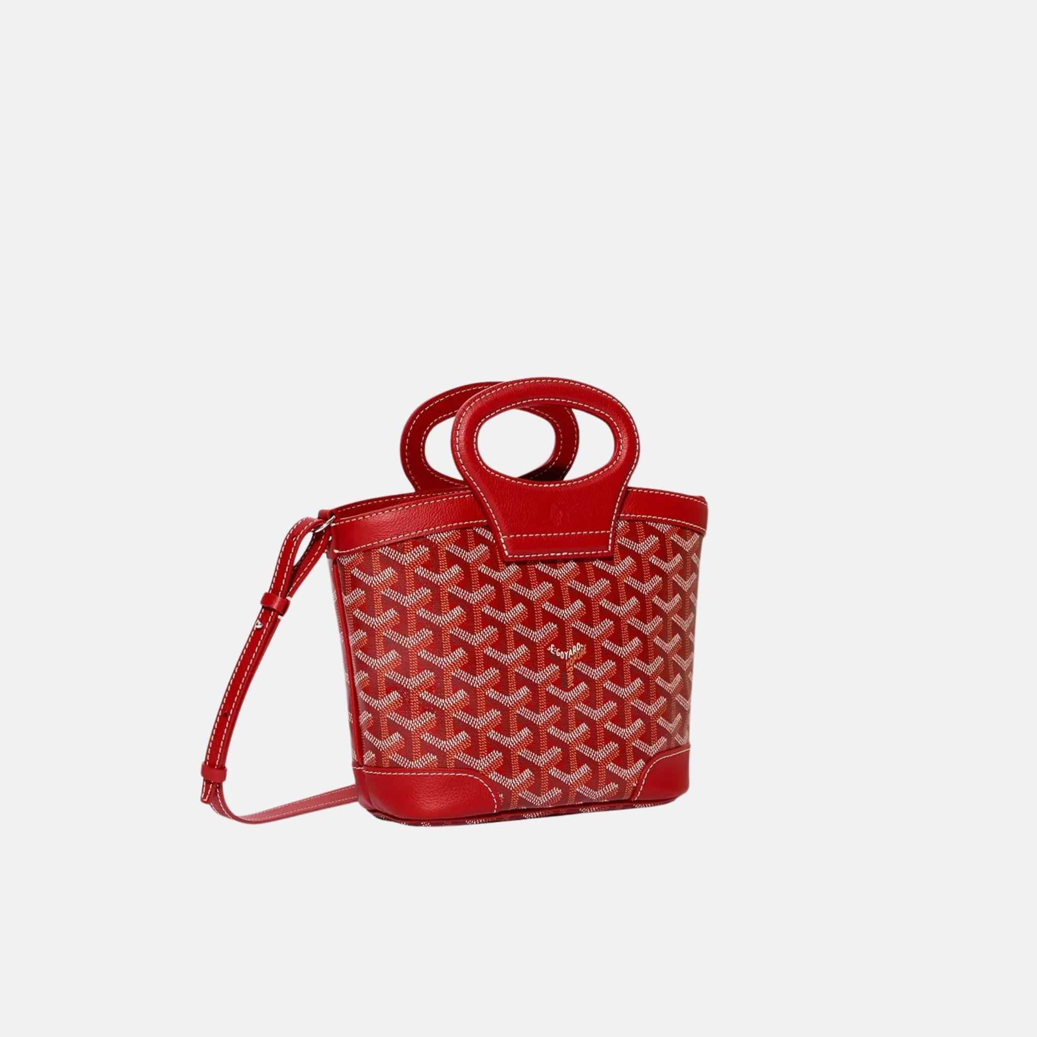 Goyard Beluga Mini Bag, Red, Front