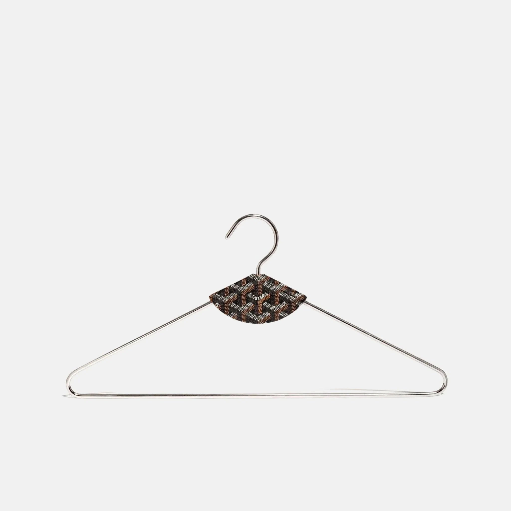 Goyard Livree Pair of Hangers, Black and Tan, Front