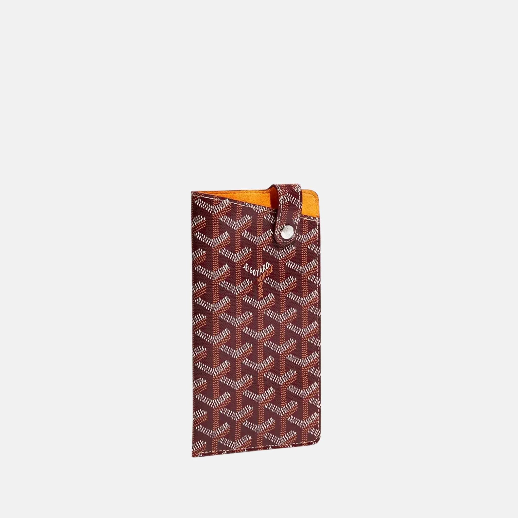 Goyard Montmartre GM Case, Burgundy, Front