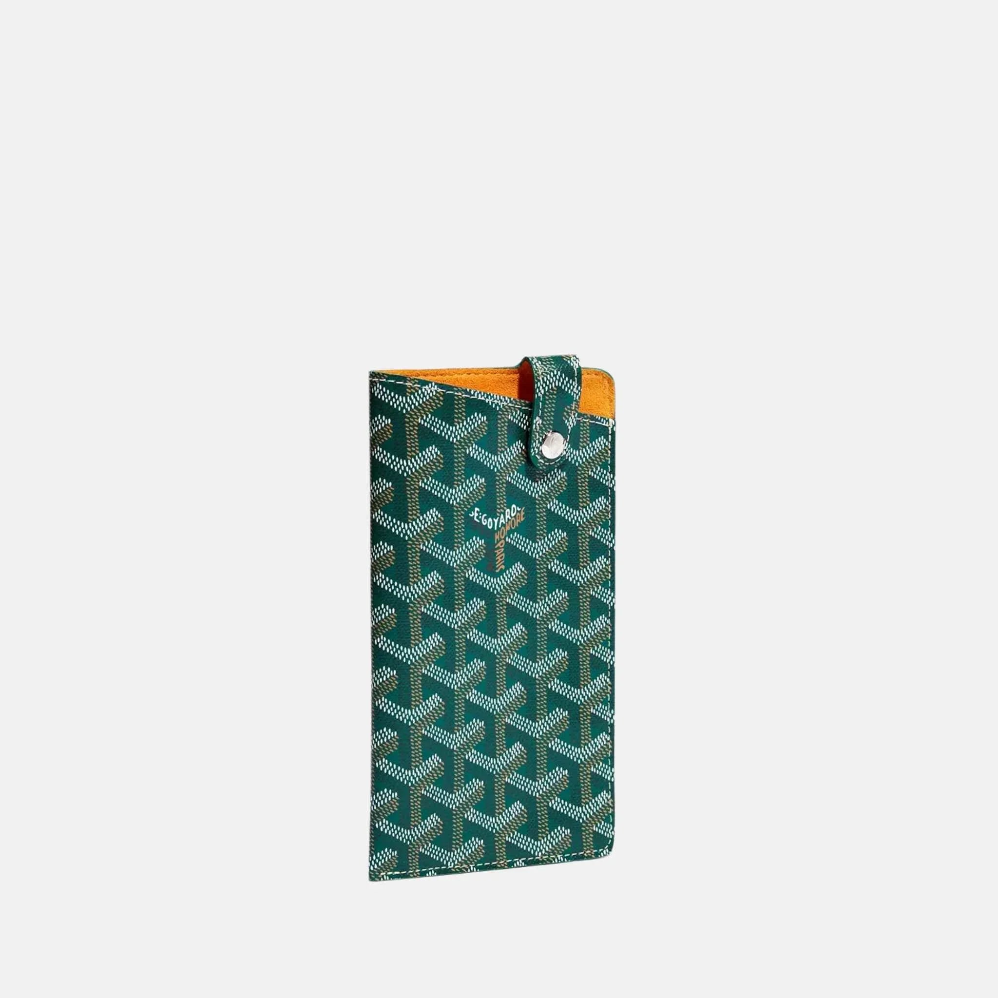 Goyard Montmartre GM Case, Green, Front