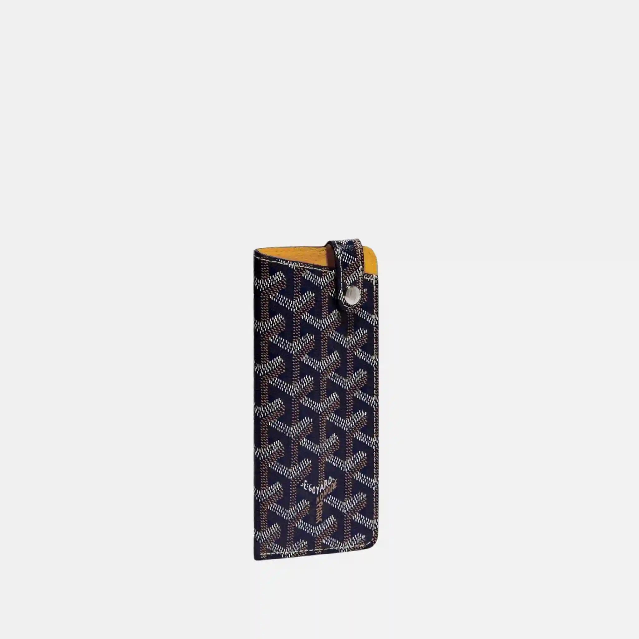 Goyard Montmartre PM Glasses Case, Navy Blue