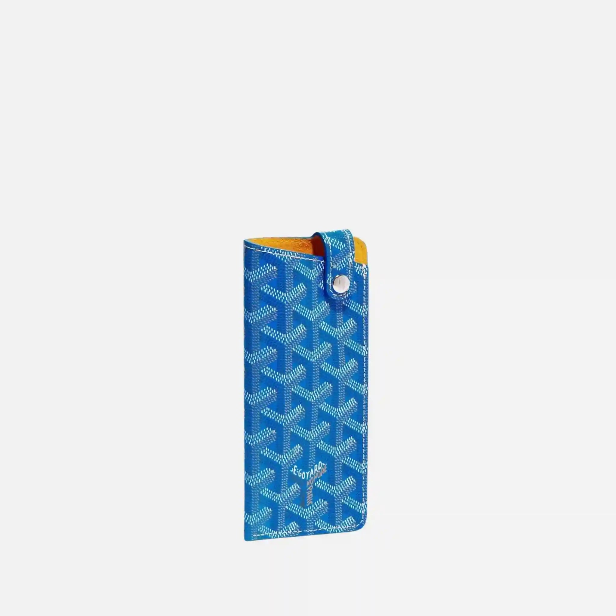Goyard Montmartre PM Glasses Case, Sky Blue