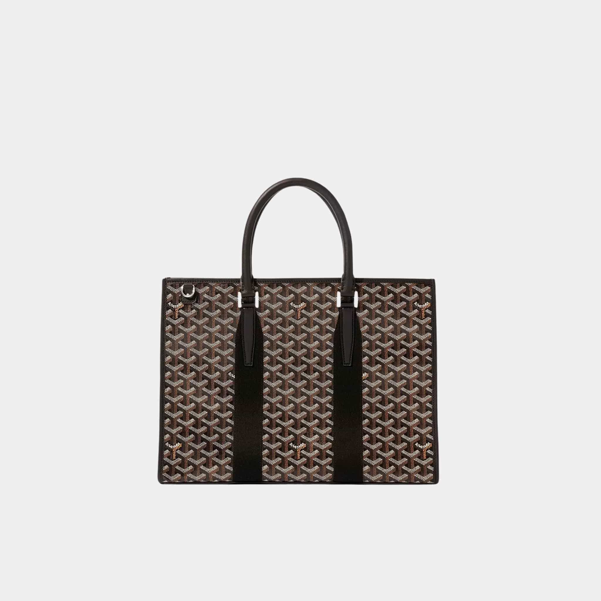 Goyard Morvan Document Case, Black, Front
