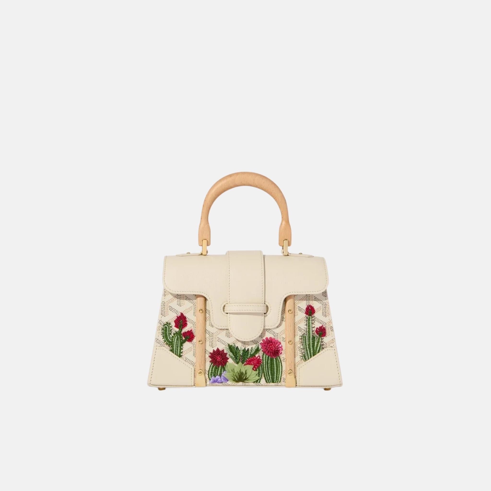 Saigon Structure Mini Bag Cactus Embroidery Limited Edition