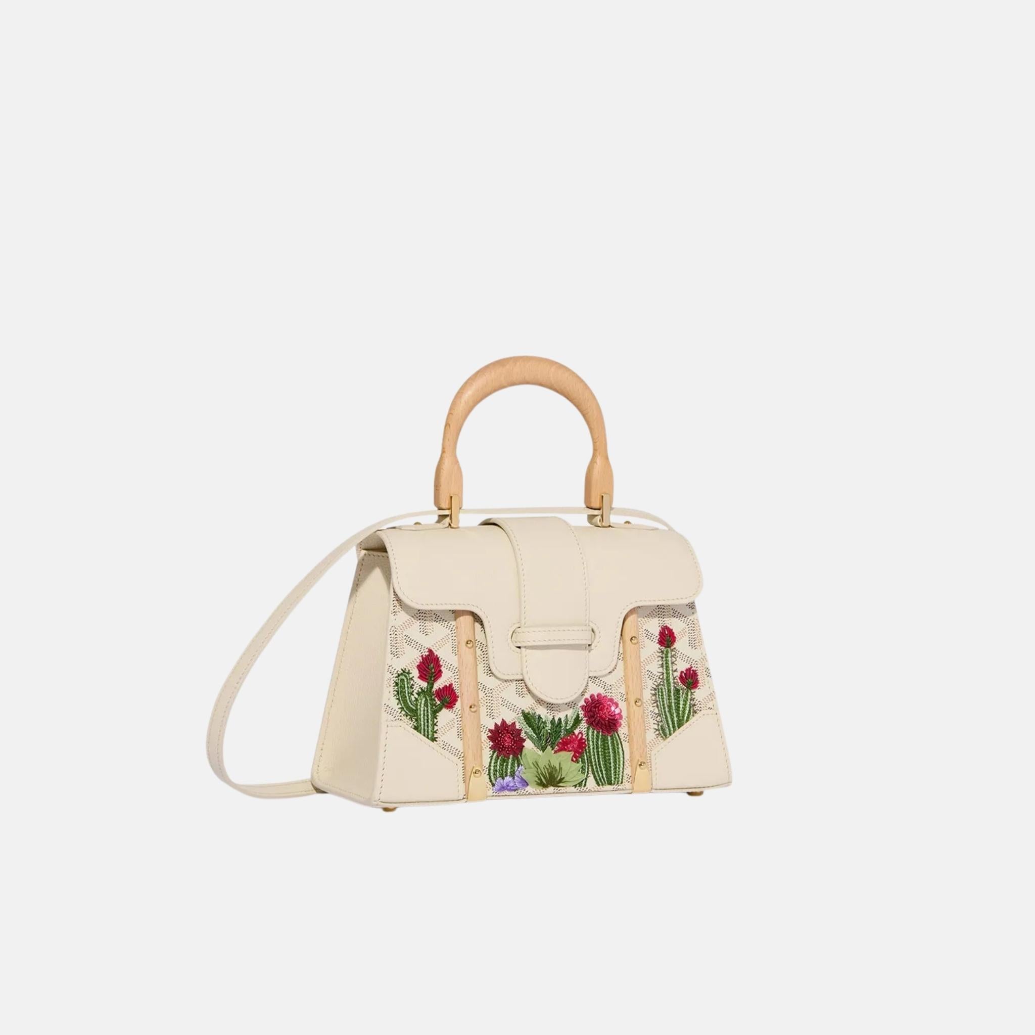 Goyard Saigon Structure Mini Bag Cactus Embroidery Limited Edition, Side
