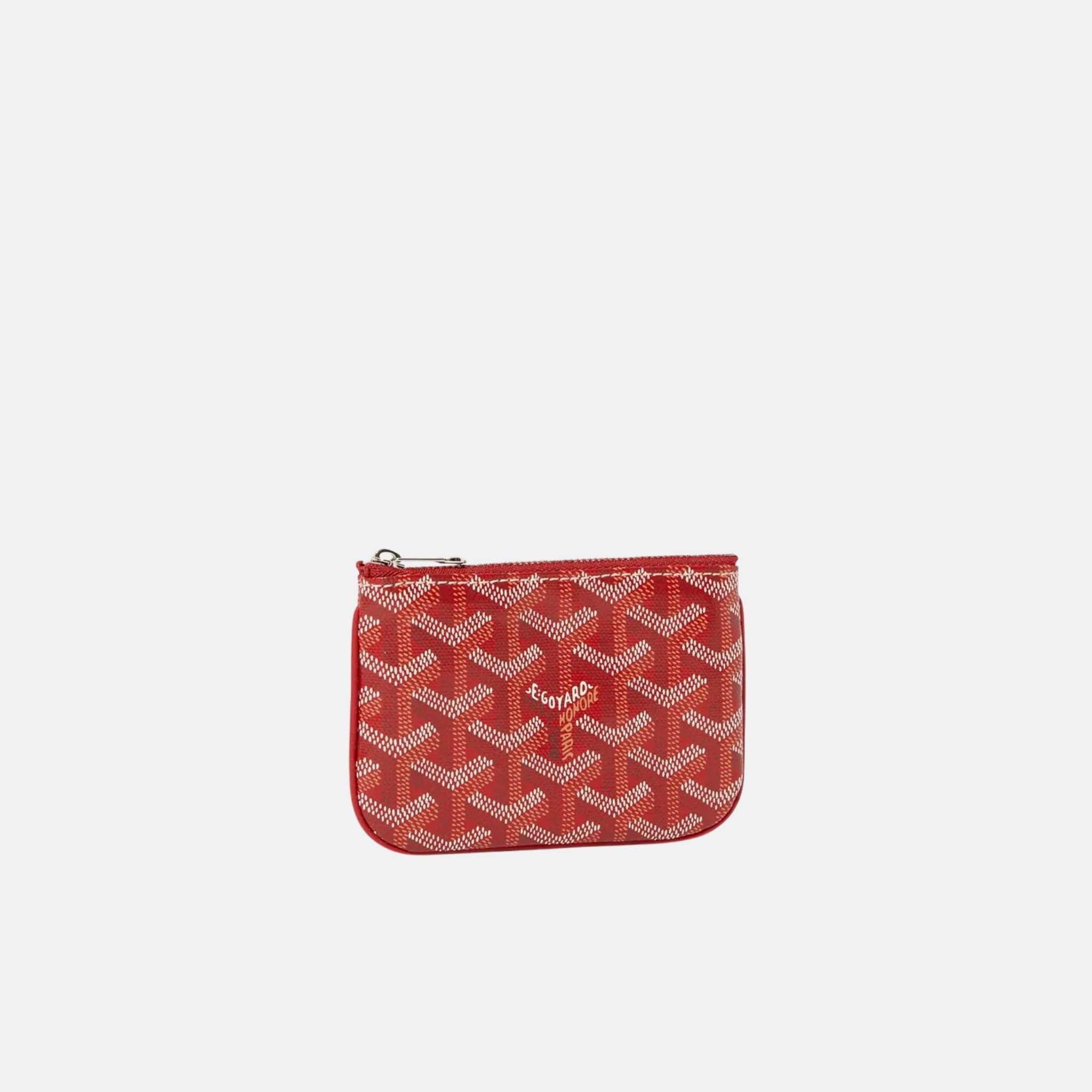 Goyard Senat Nano Key Pouch, Red