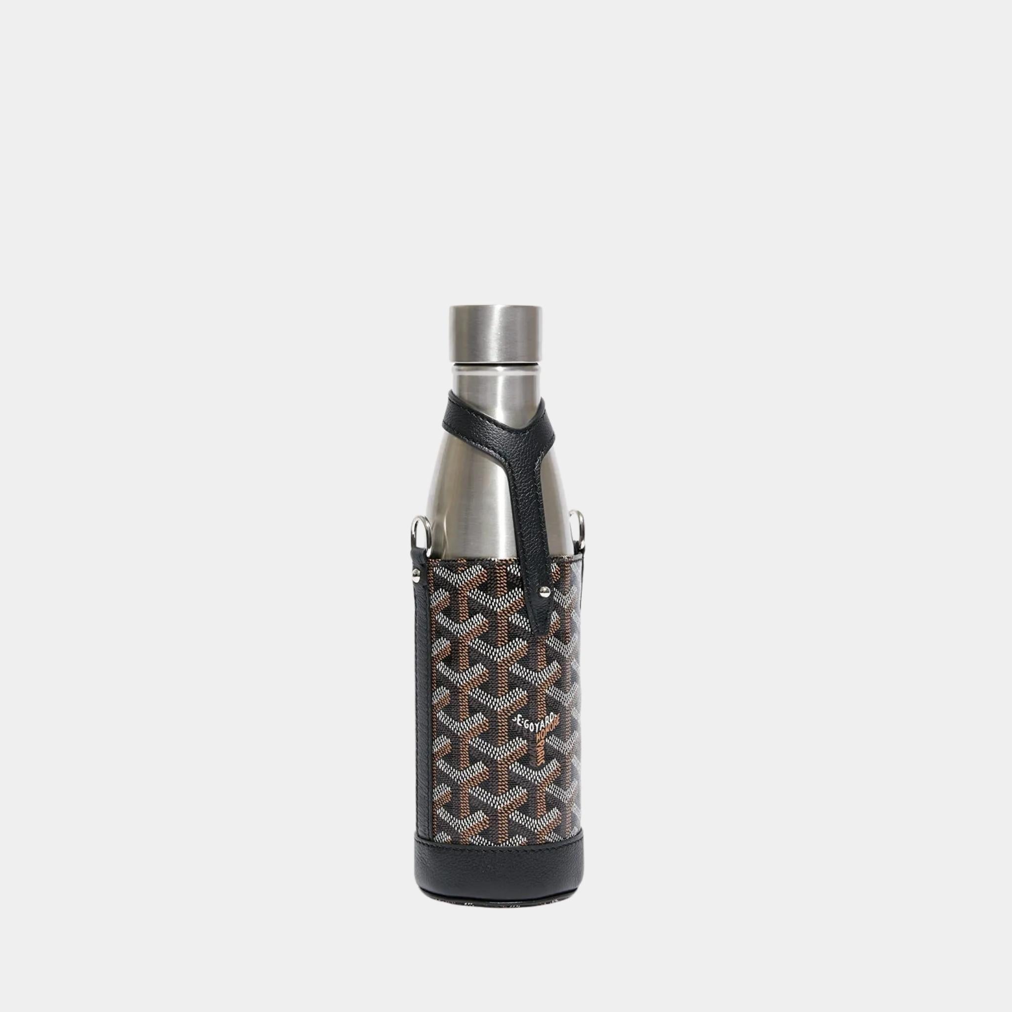 Goyard Yonne MM Case and Flask, Black