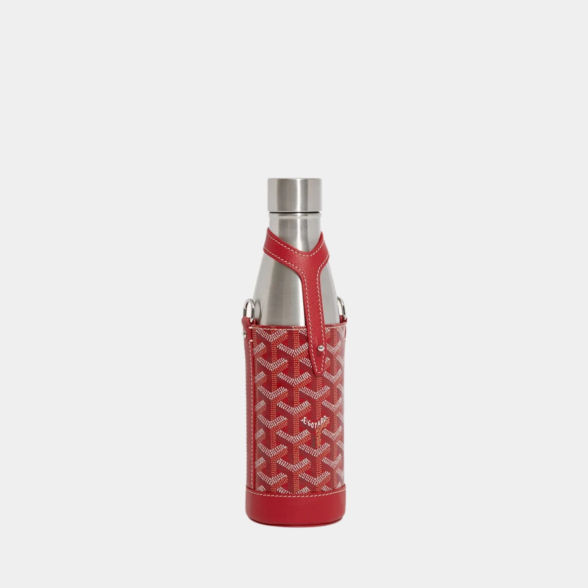 Goyard Yonne MM Case and Flask, Red