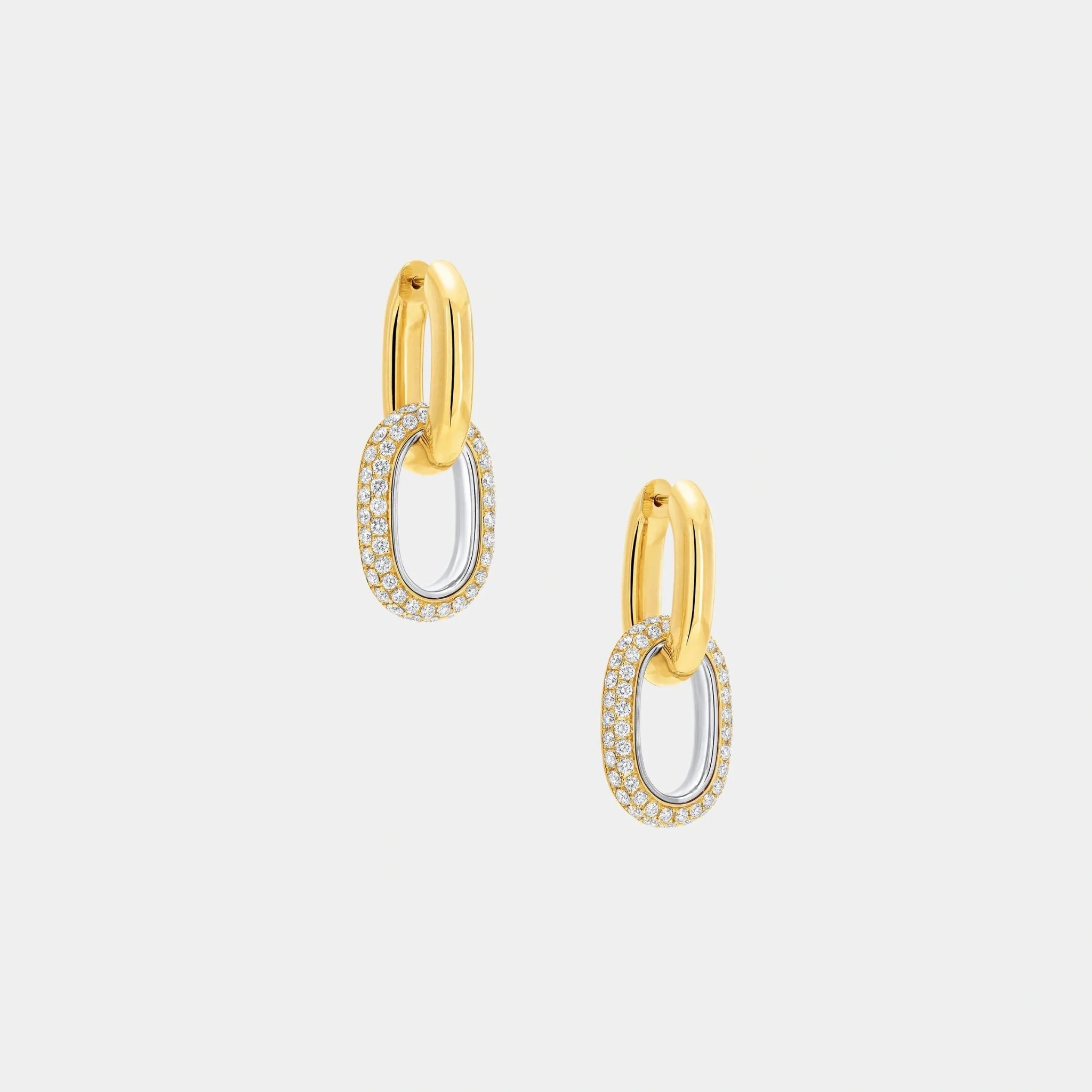 Be Together Diamond Earrings Yellow Gold