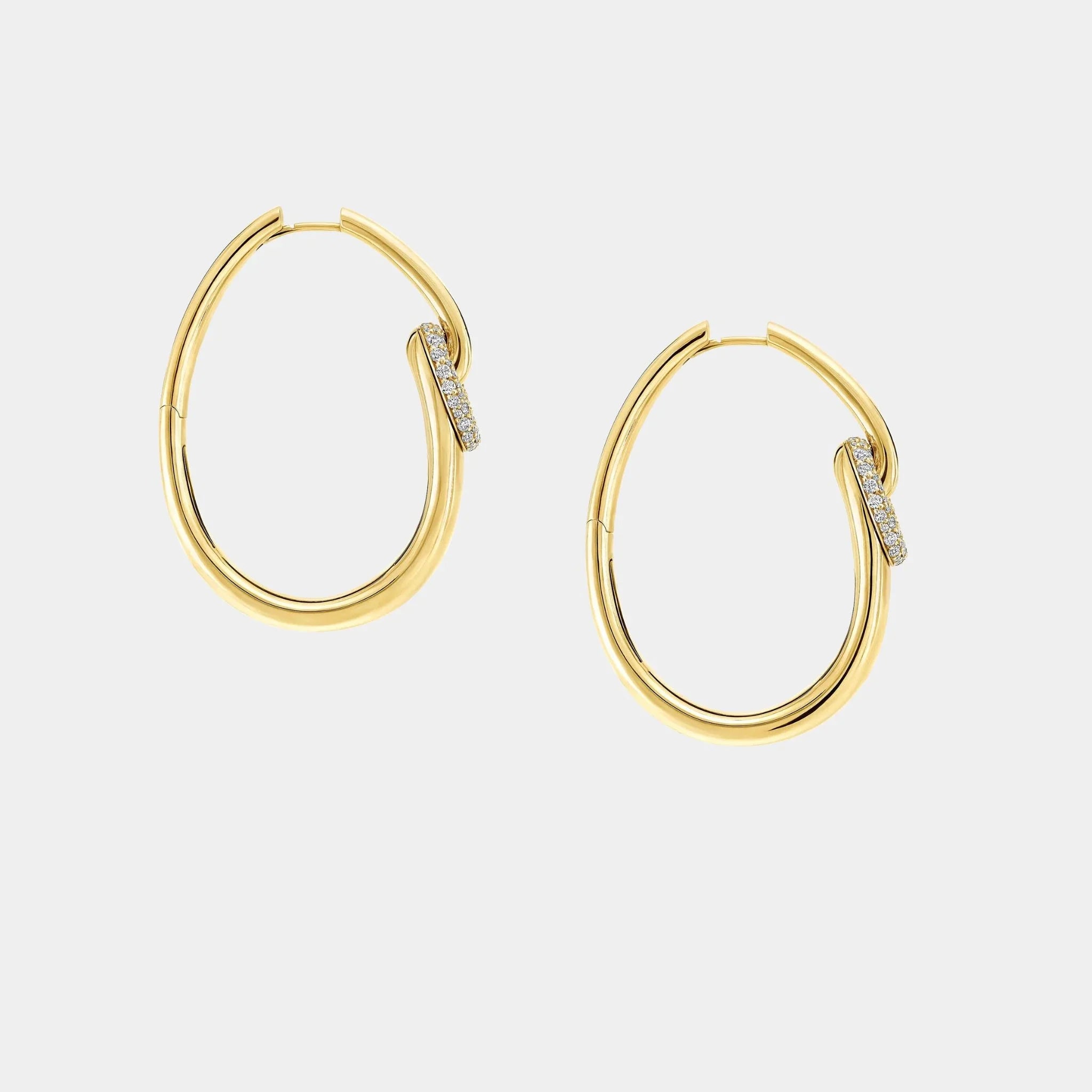 Be Together Diamond Hoop Earrings