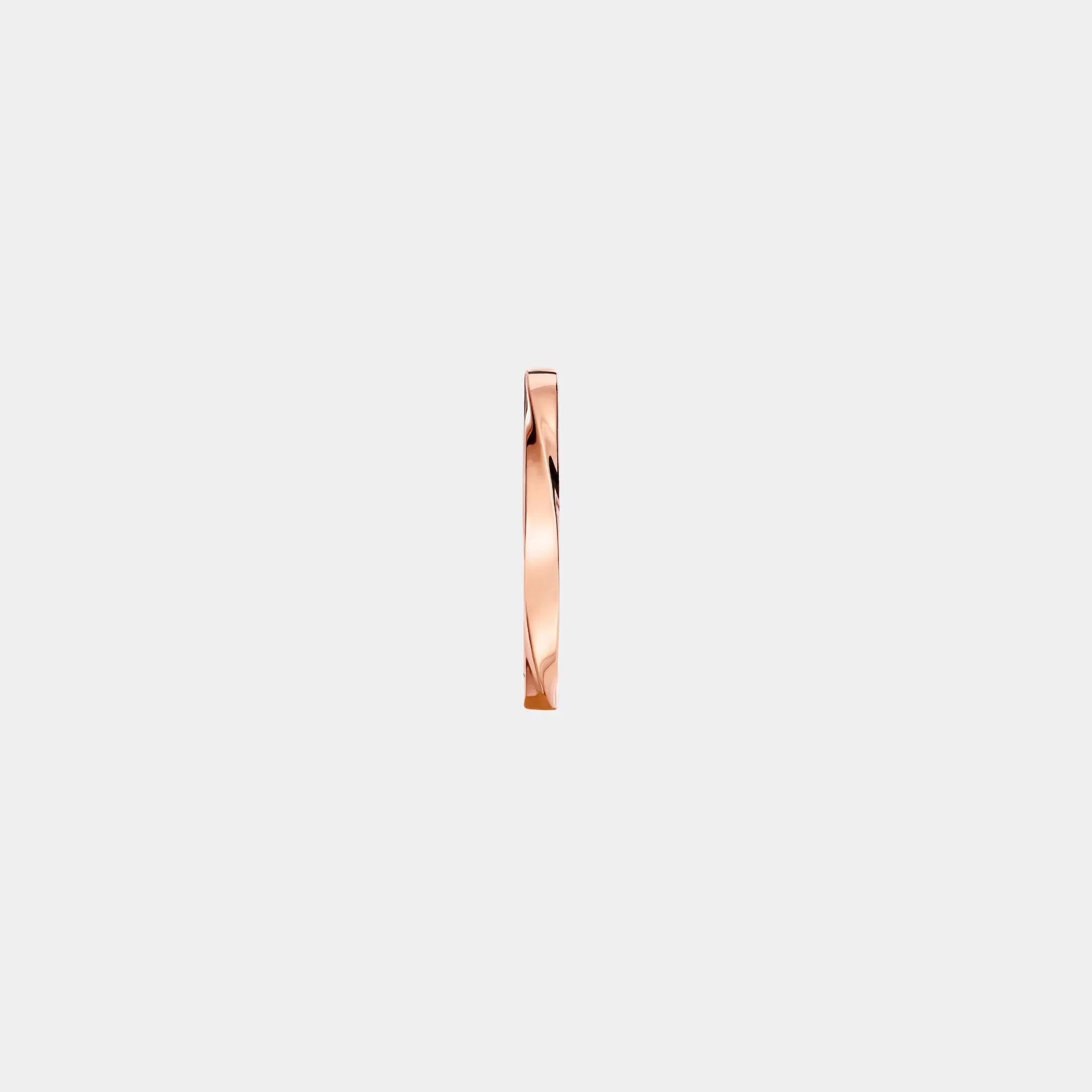 Spiral Rose Gold Band 2.2MM
