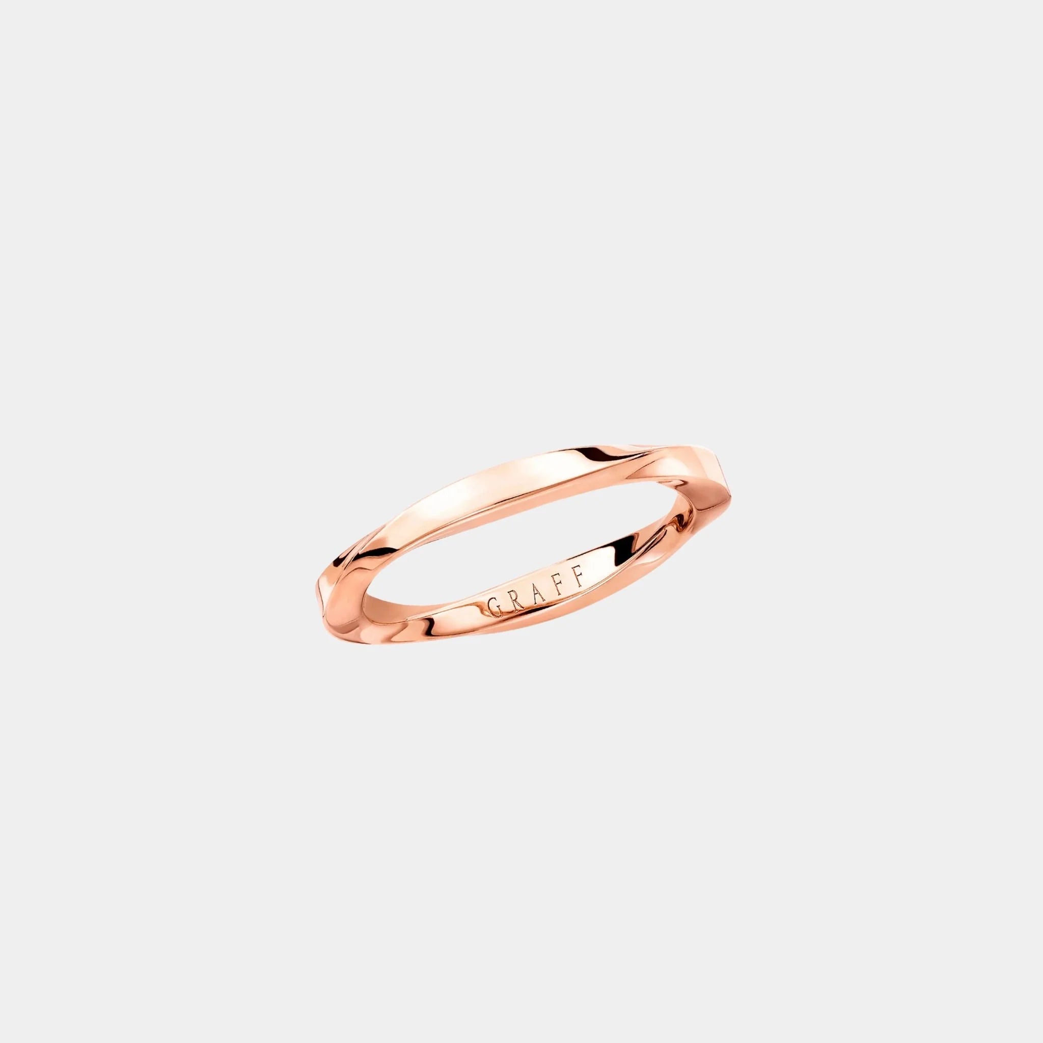 Spiral Rose Gold Band 2.2MM