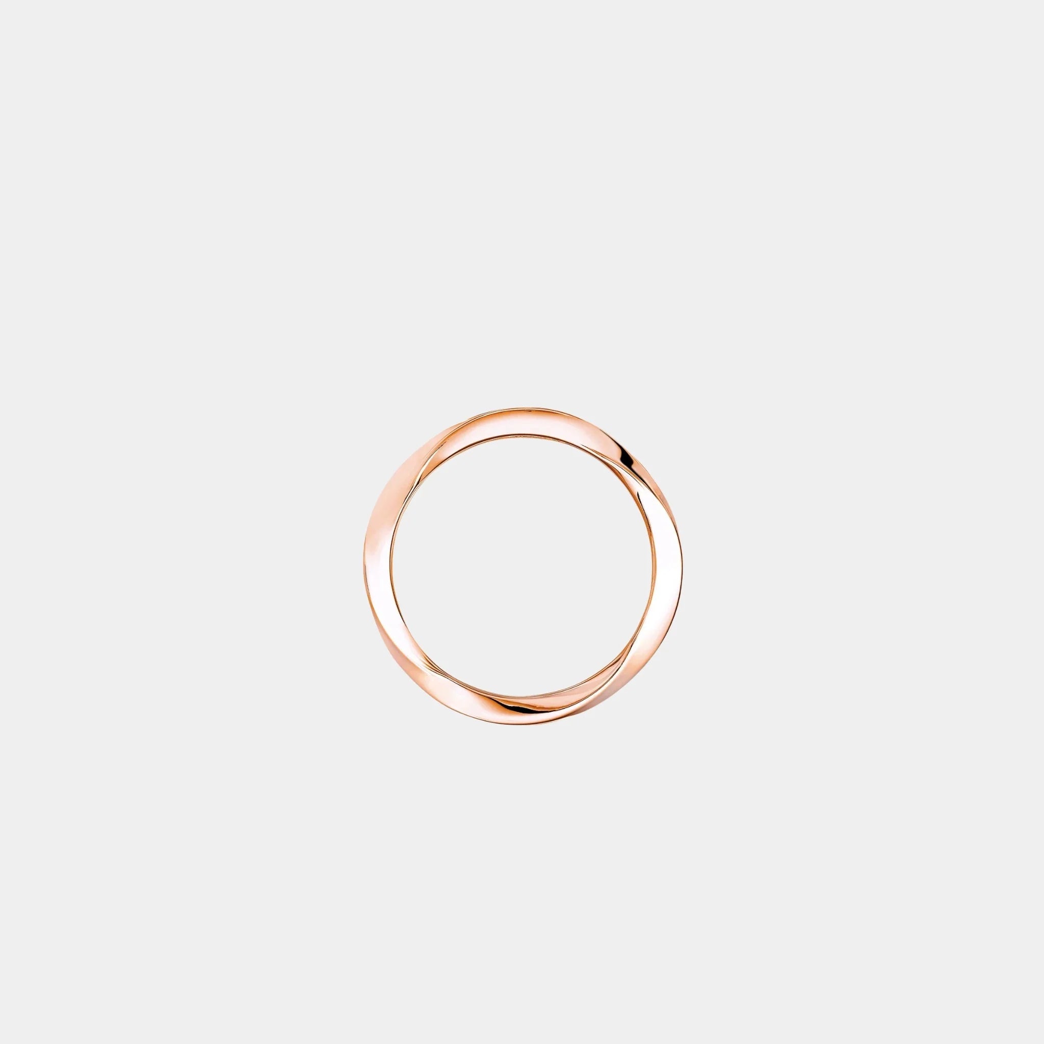 Spiral Rose Gold Band 3.5MM