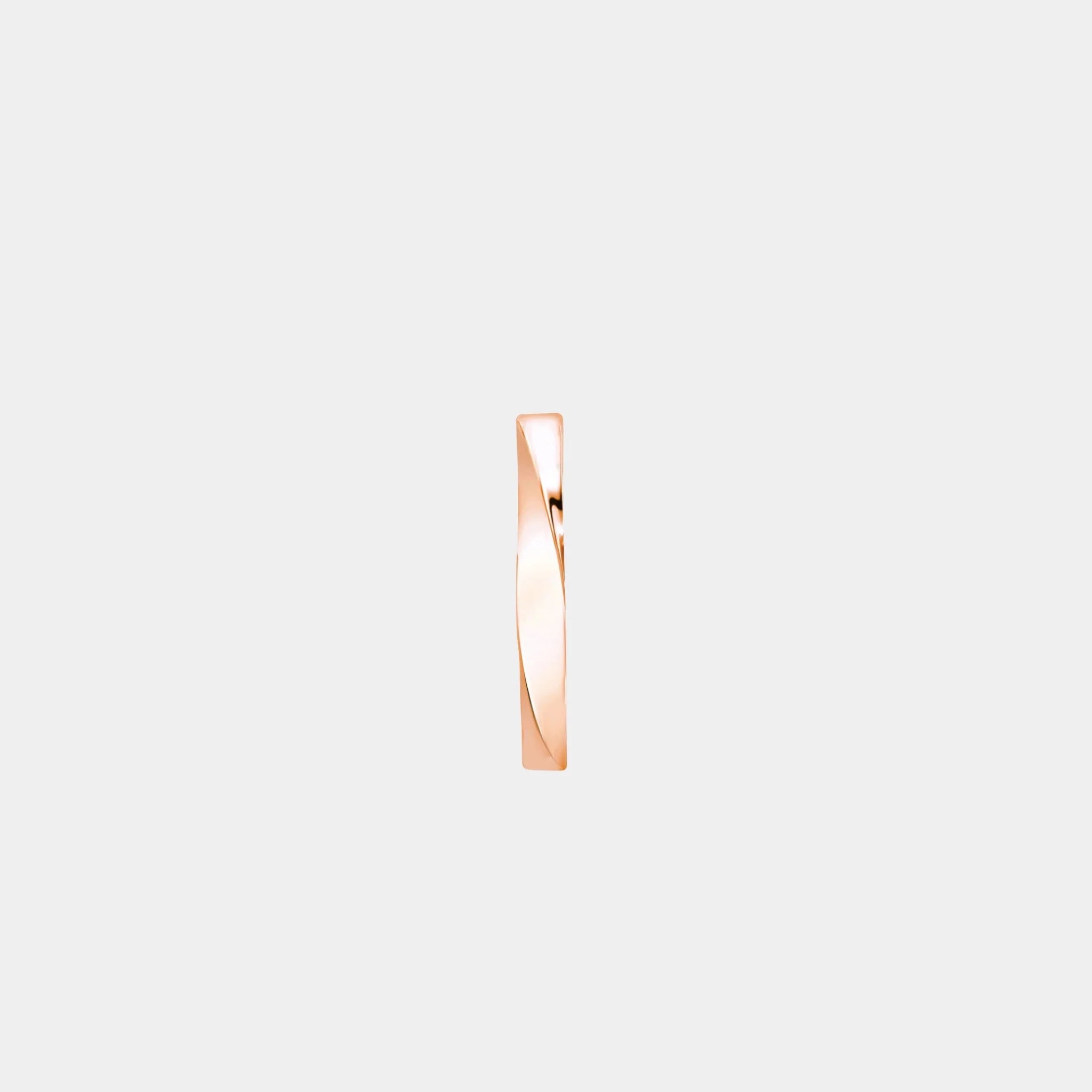 Spiral Rose Gold Band 3.5MM