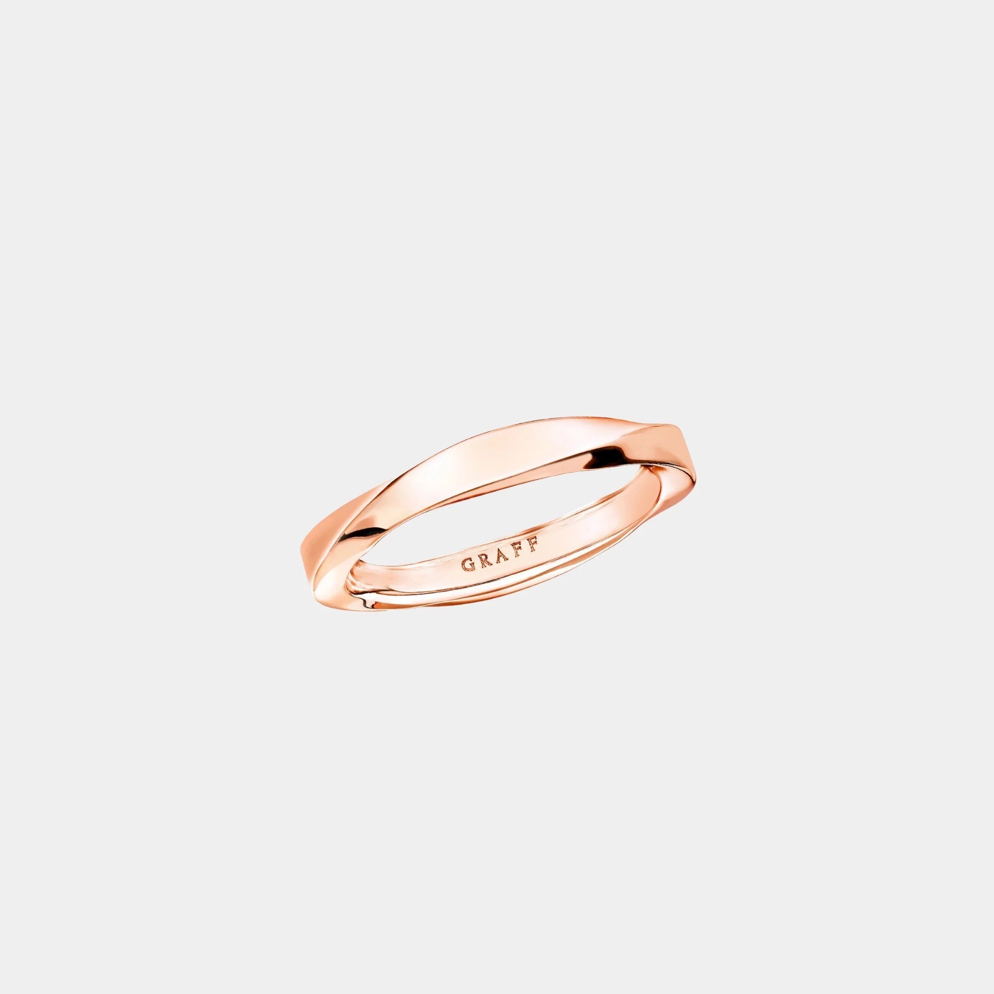 Spiral Rose Gold Band 3.5MM