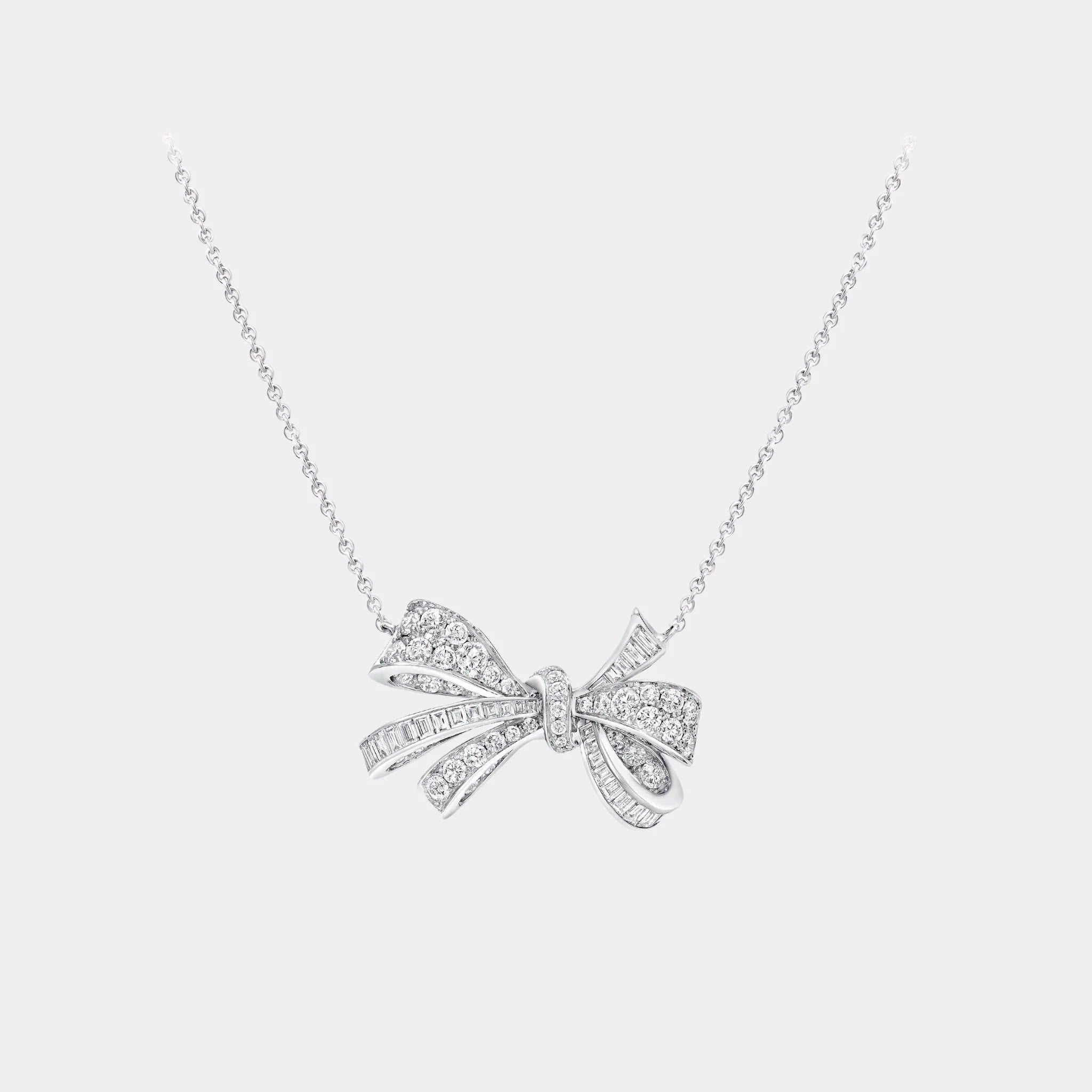 Tildas Bow Classic Diamond Pendant