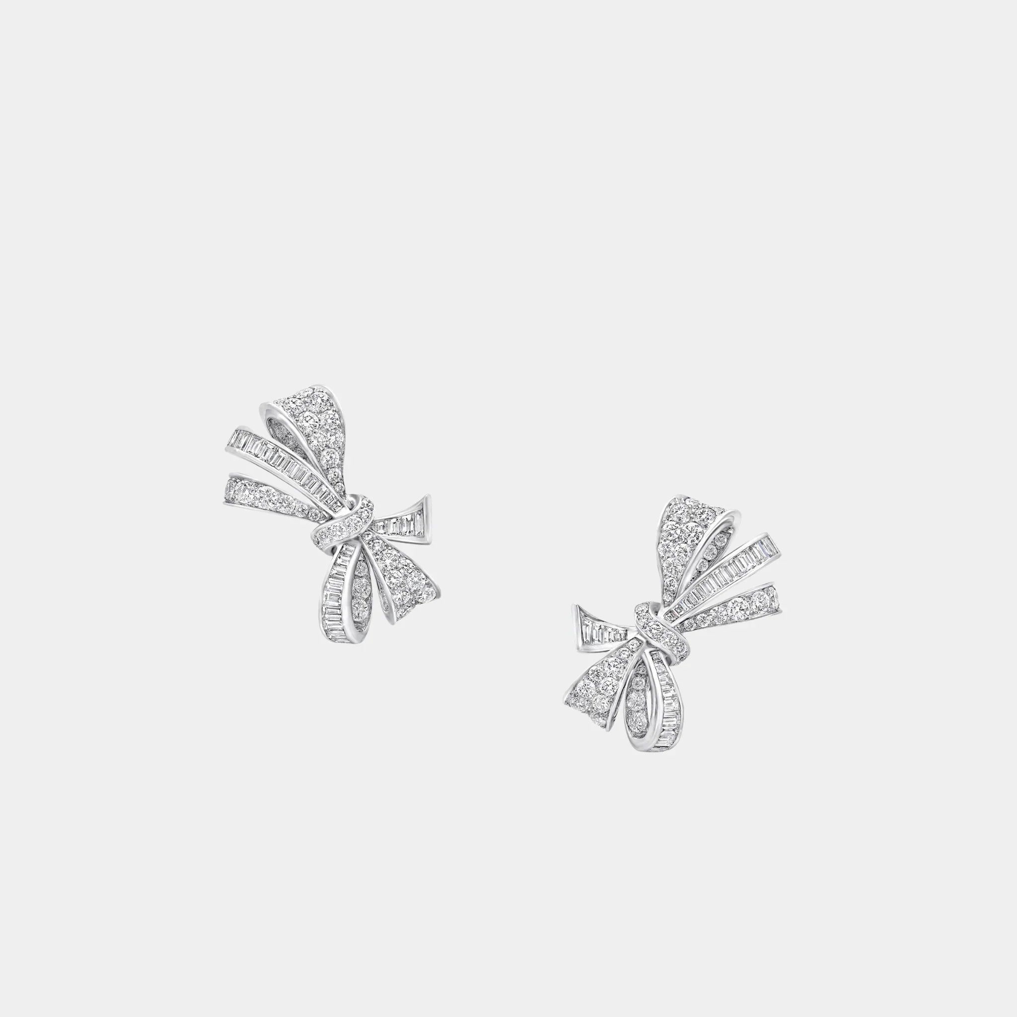 Tildas Bow Classic Diamond Stud Earrings