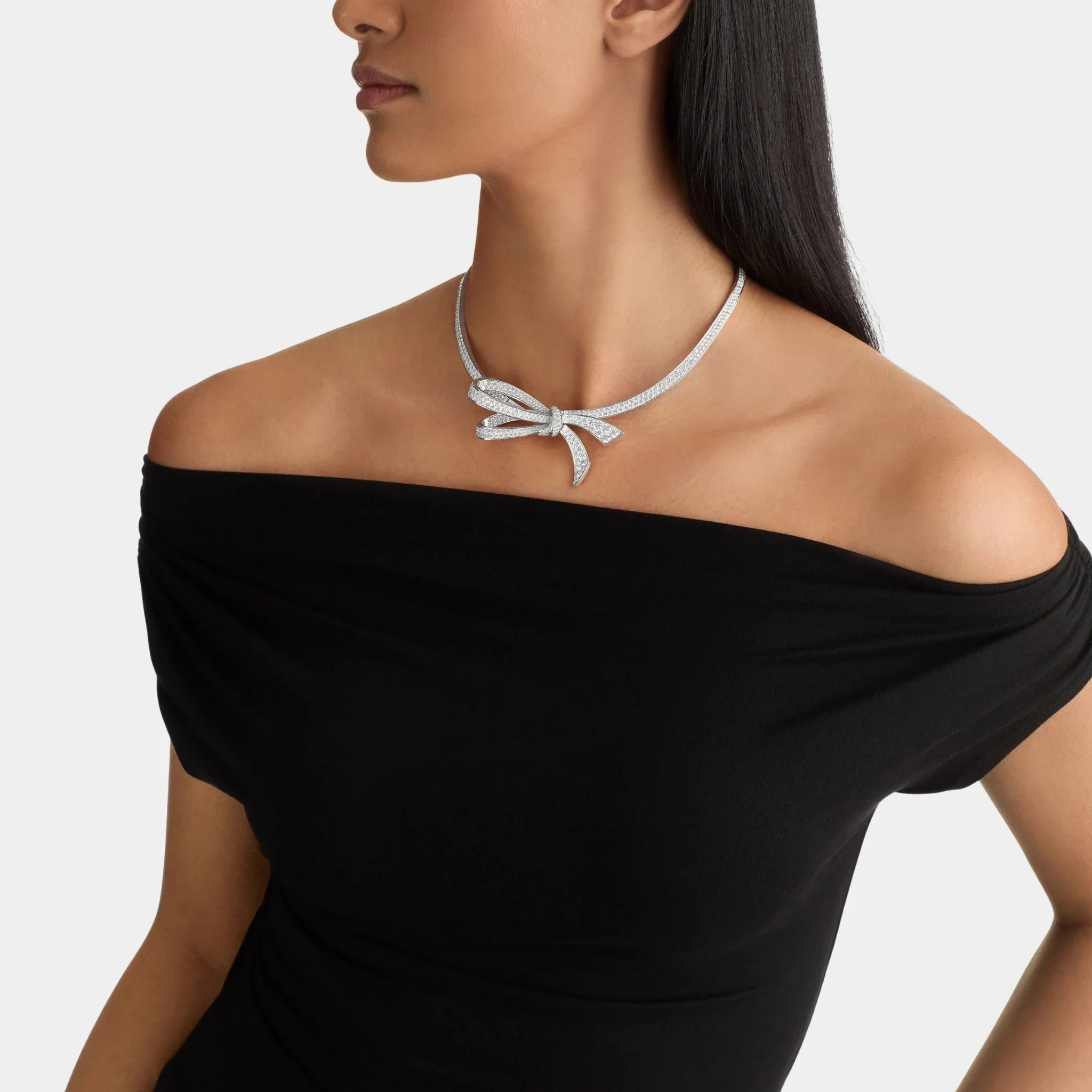 Tildas Bow Diamond Necklace
