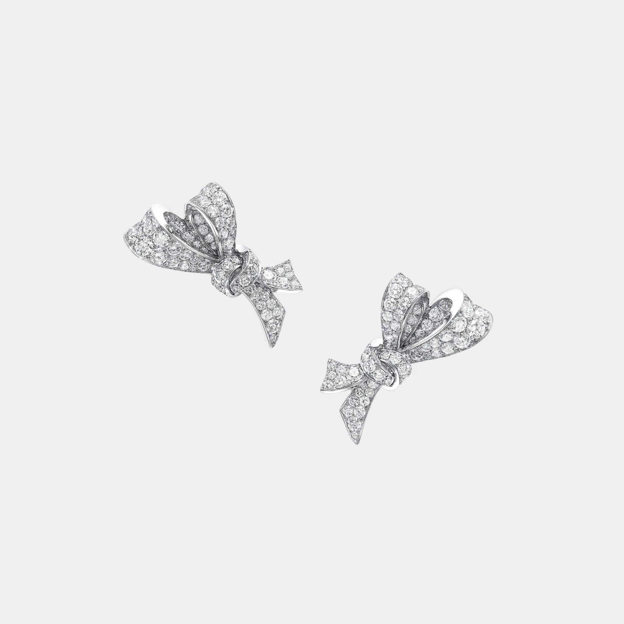 Tildas Bow Diamond Stud Earrings