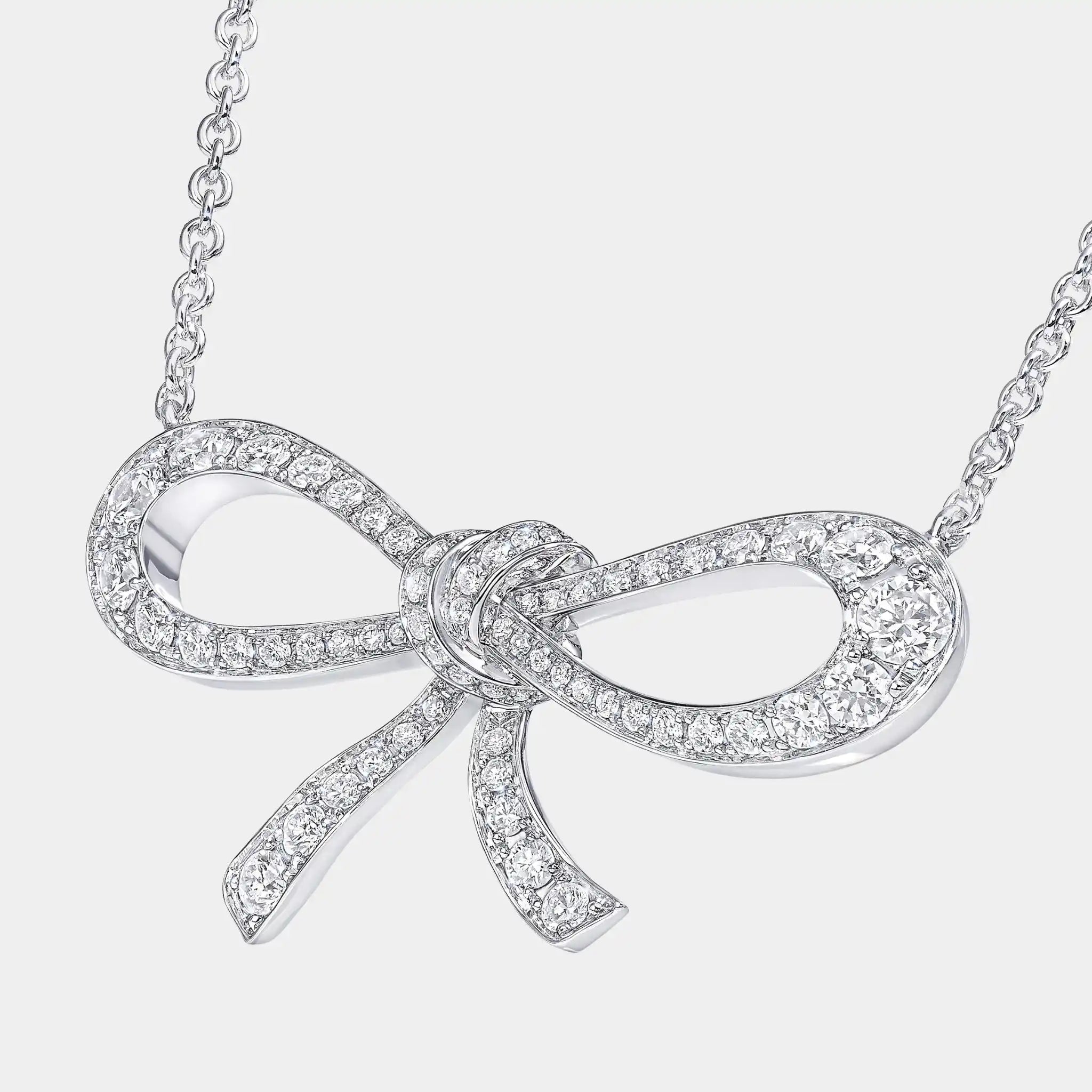 Tildas Bow Mini Diamond Pendant