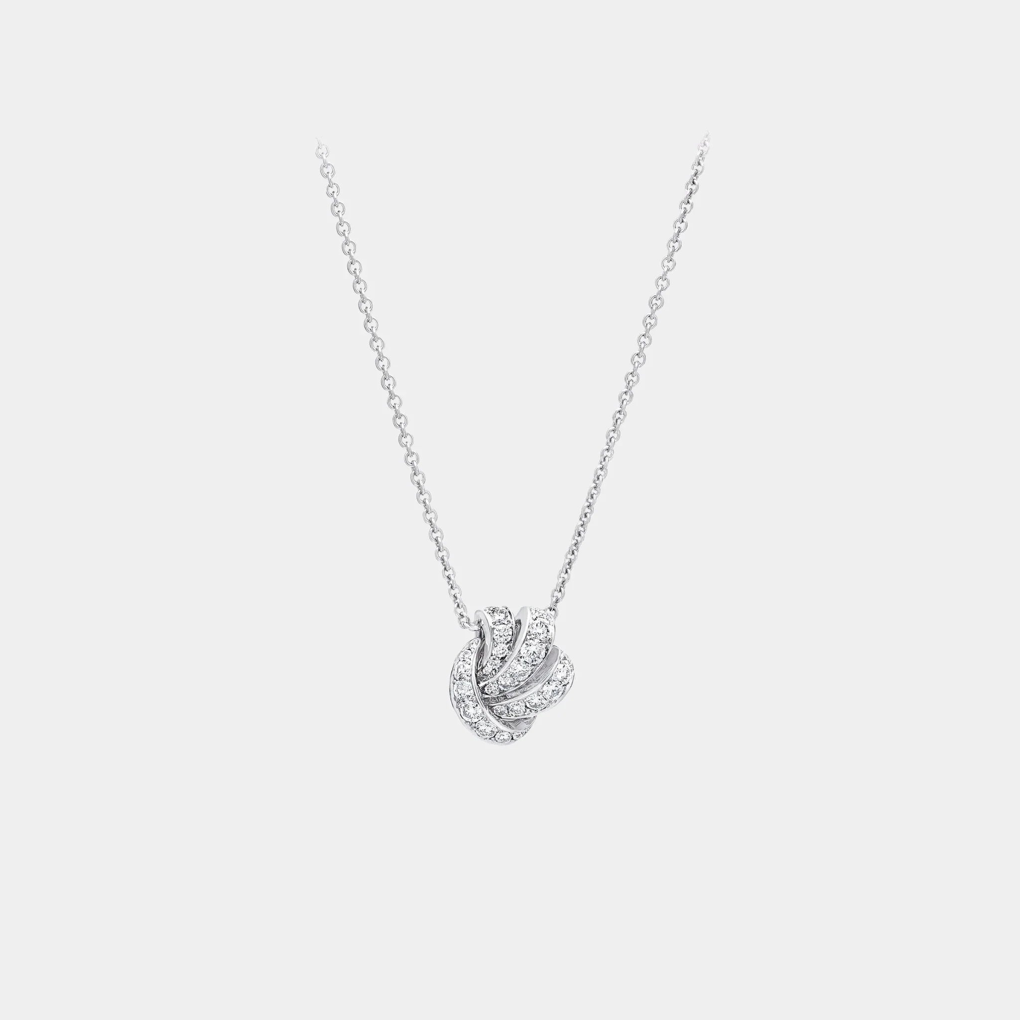 Tildas Bow Pavé Diamond Pendant