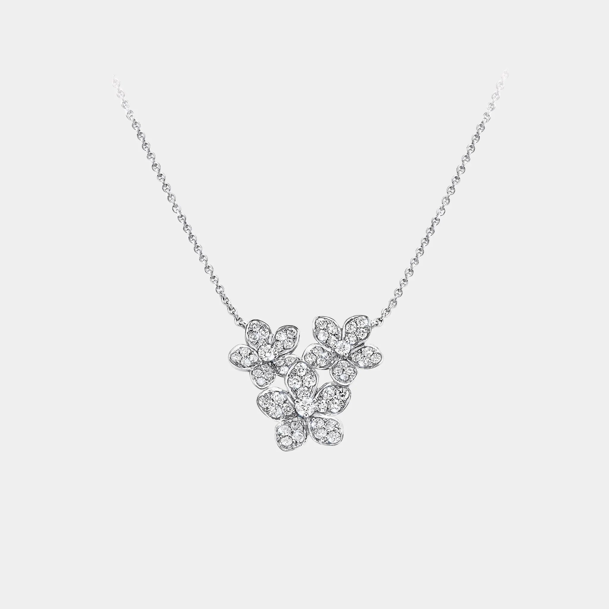 Wild Flower Diamond Cluster Pendant