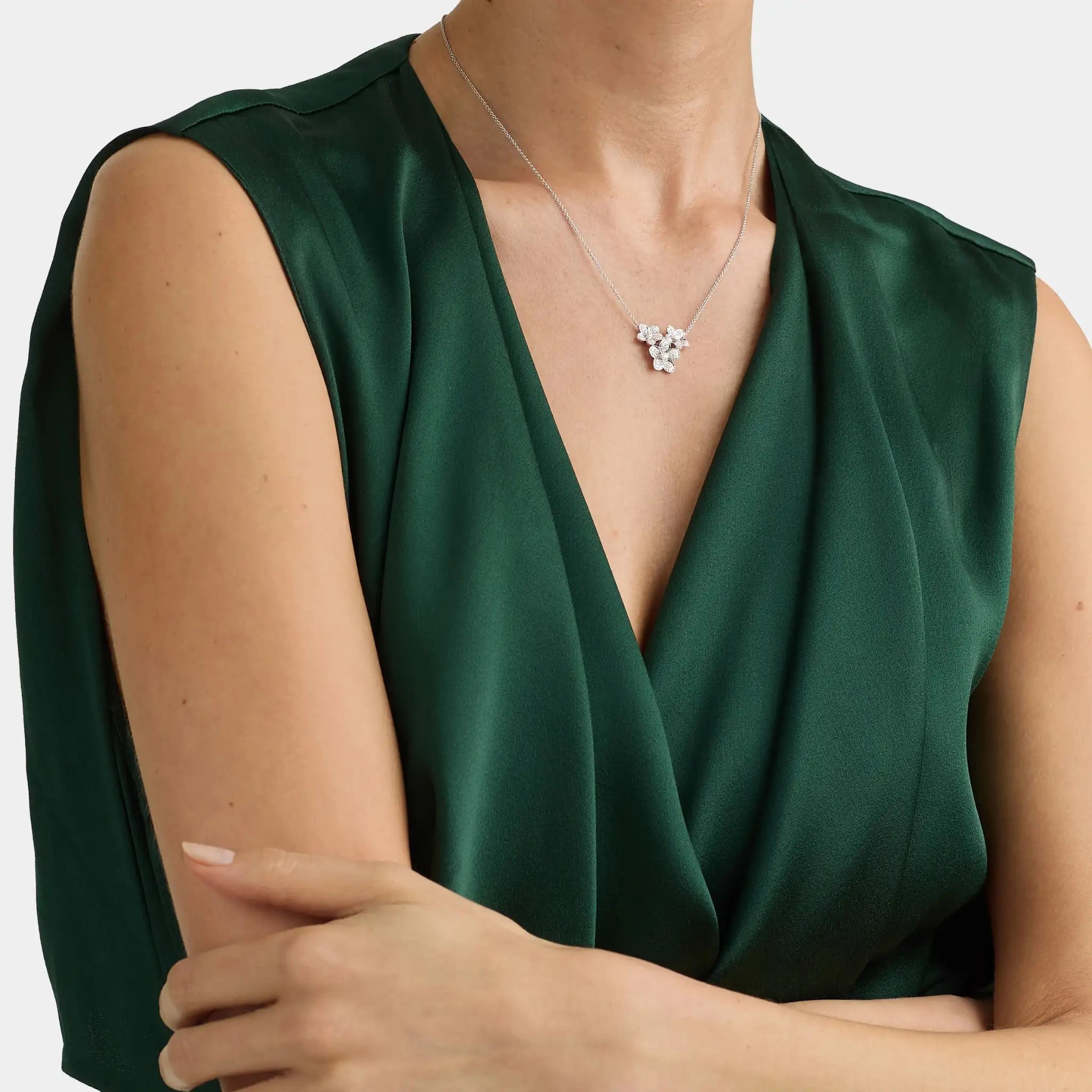 Wild Flower Diamond Cluster Pendant