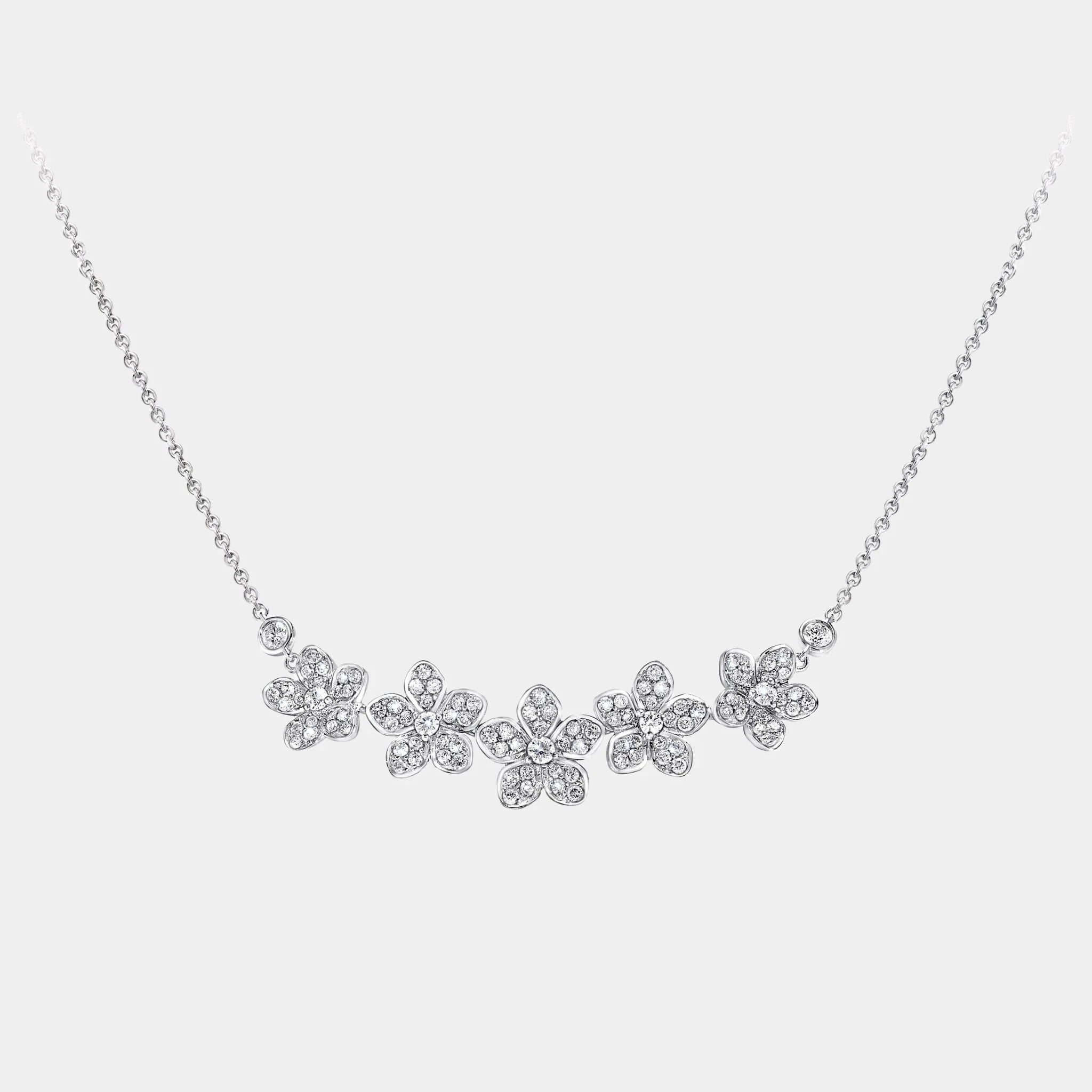 Wild Flower Diamond Line Pendant